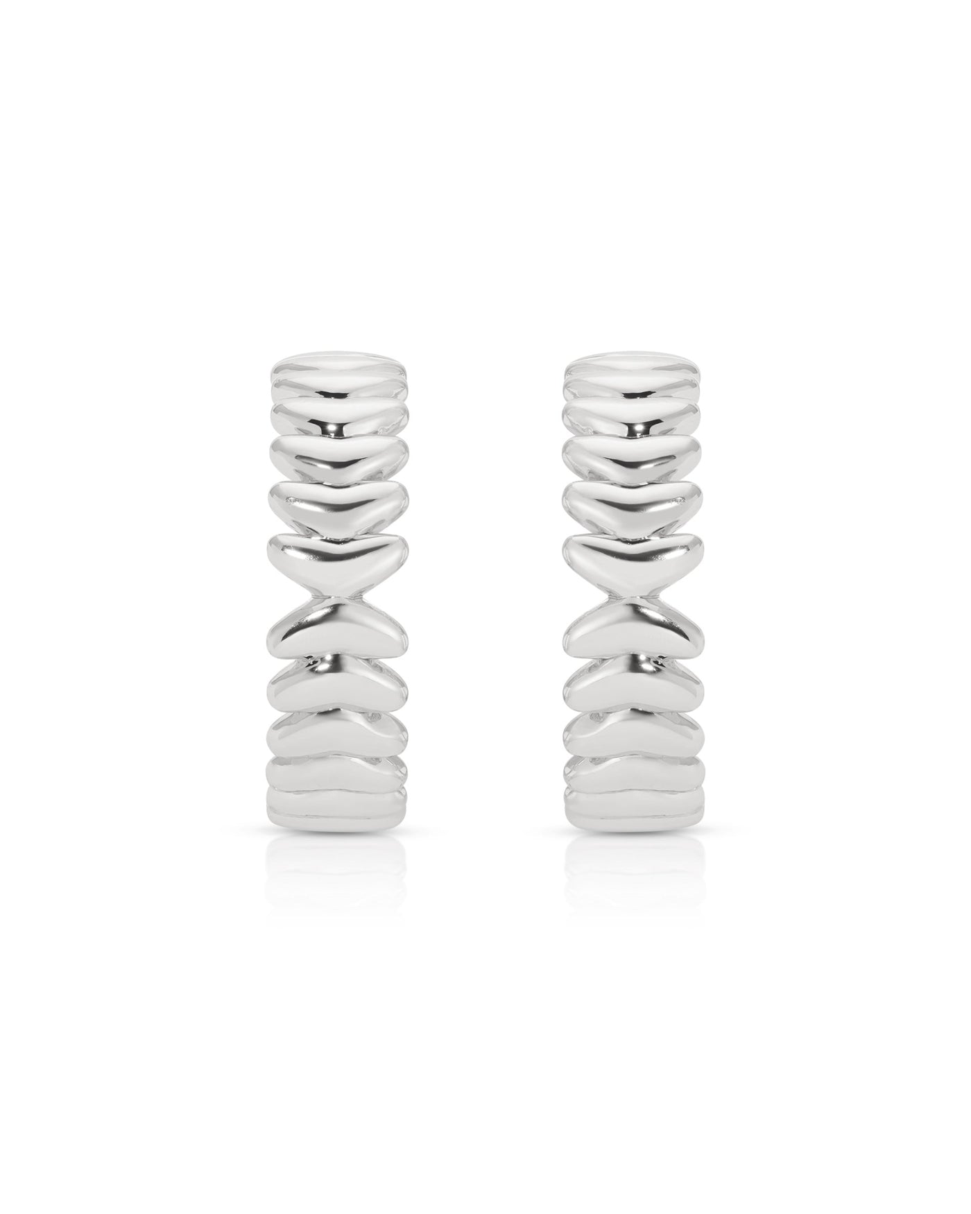 Medium Metal Moderna Hoops