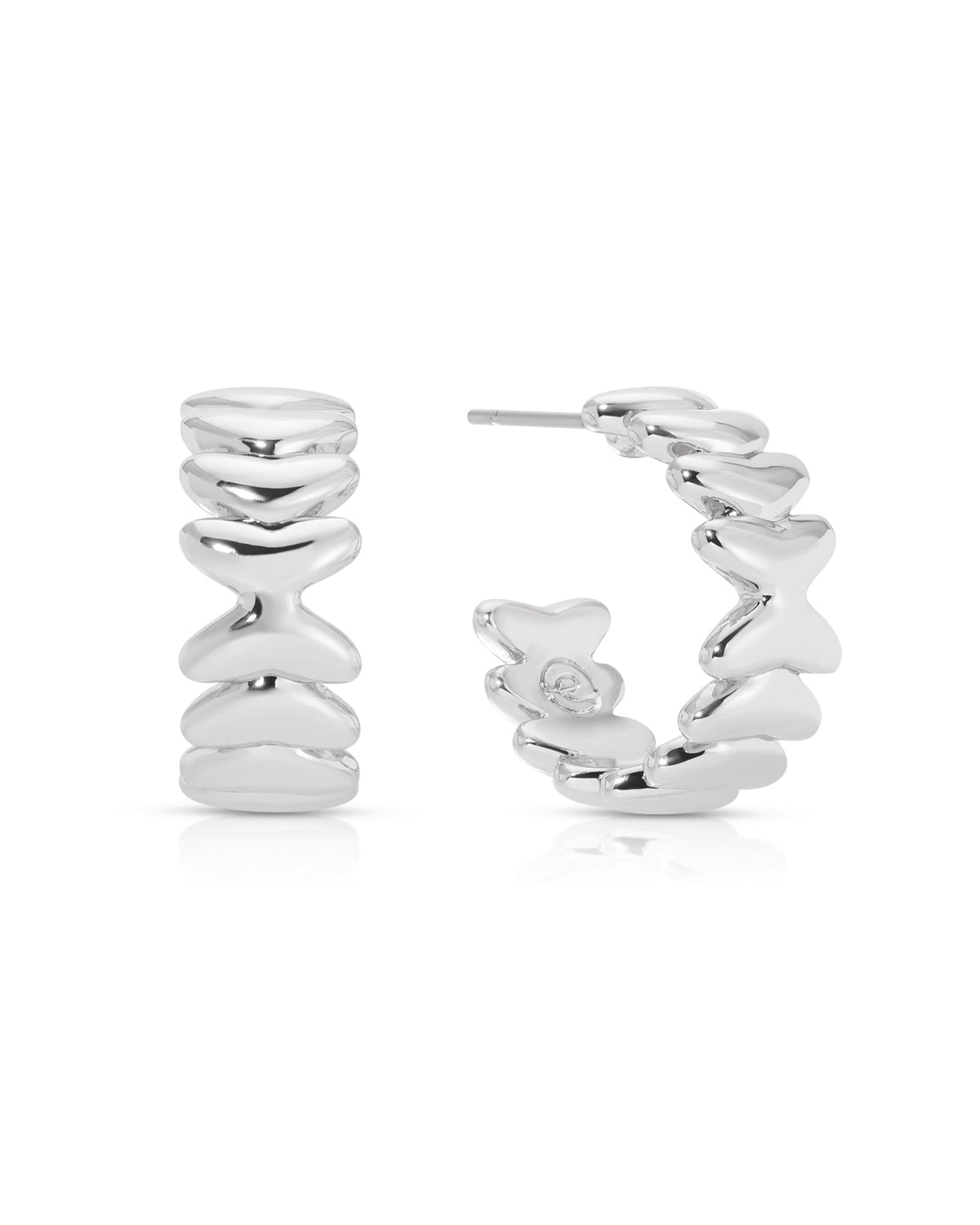 Small Metal Moderna Hoops