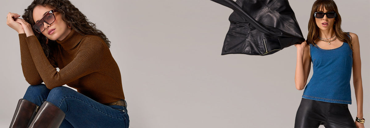 models wear new Fall tops