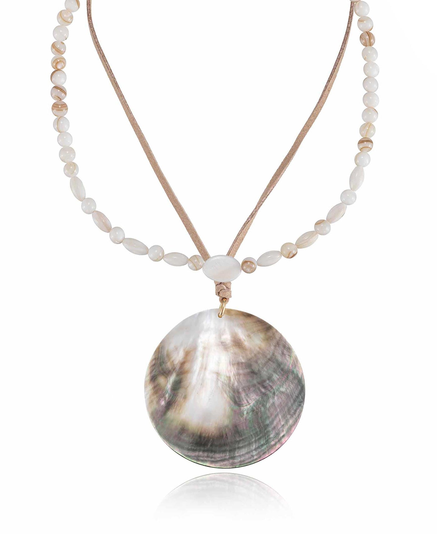 Opalescent Shell Necklace Set