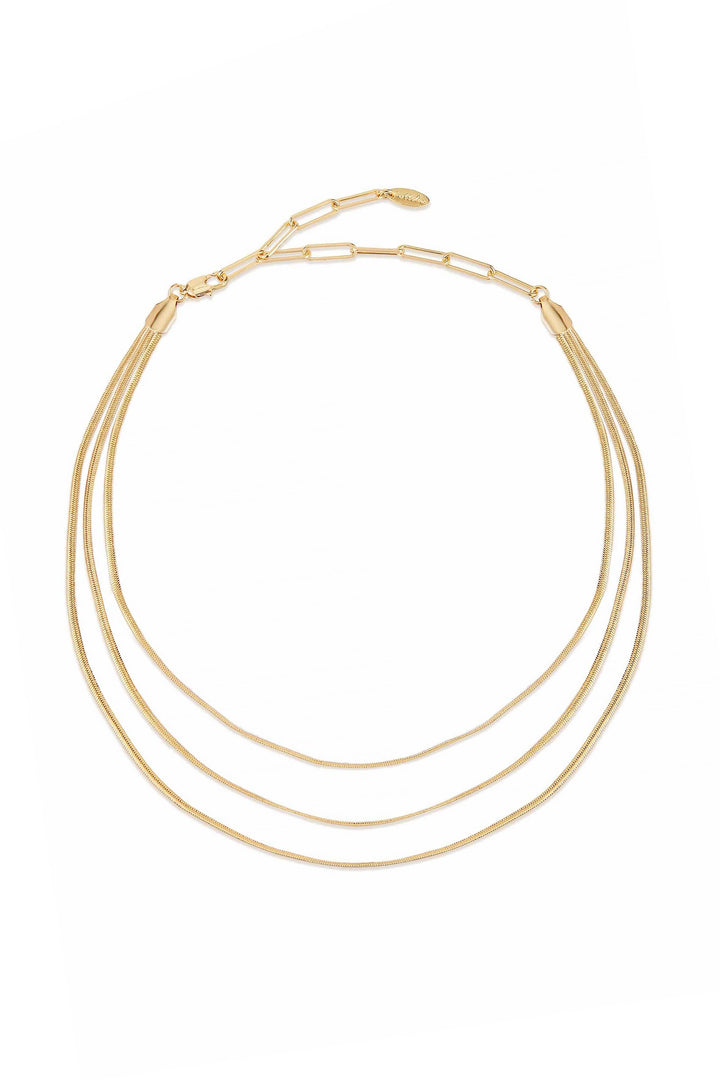 Triple Snake Chain Necklace
