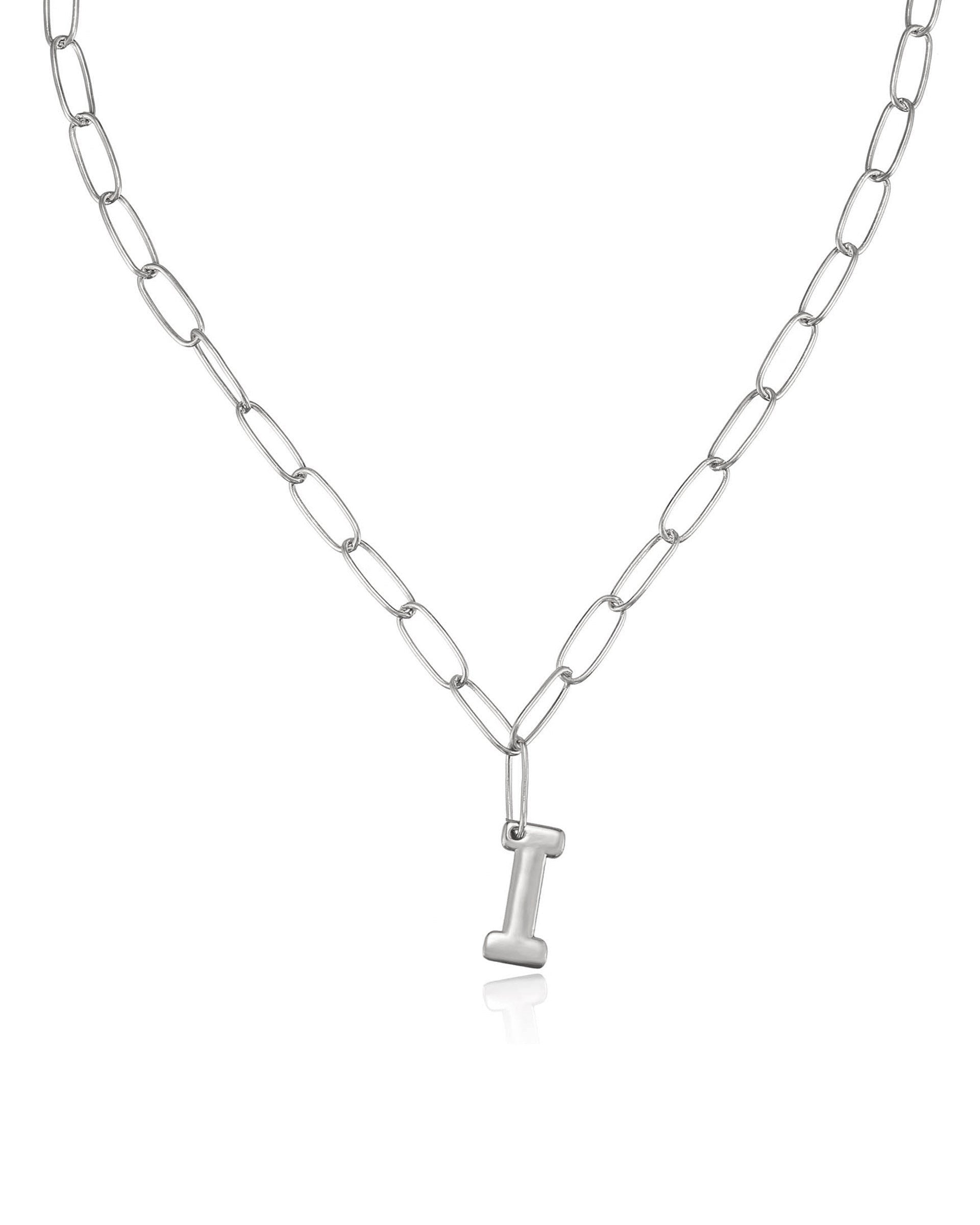 Paperclip Link Initial Necklace | Boston Proper