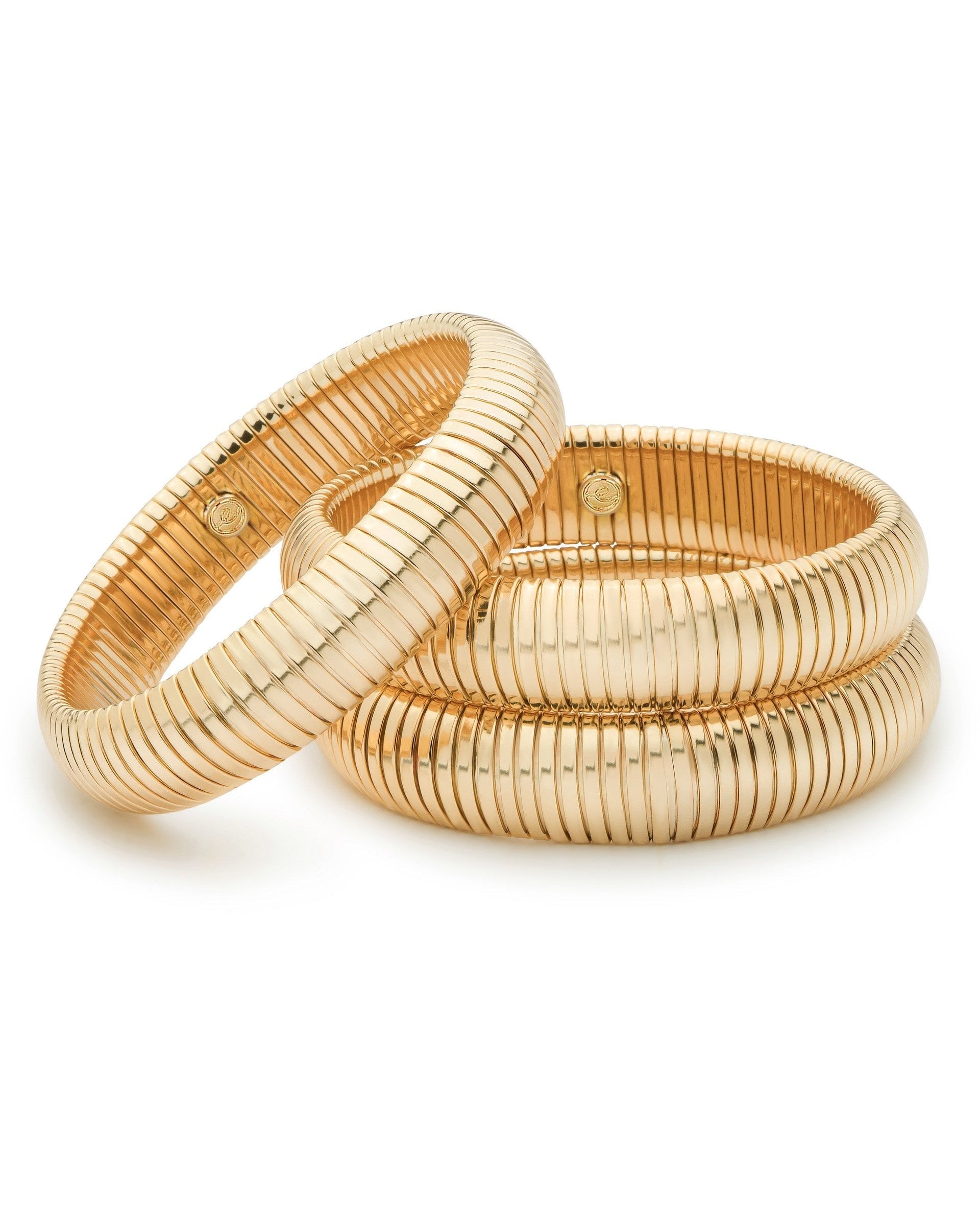 ETTIKA Flex Snake Chain Stretch Bracelet Set