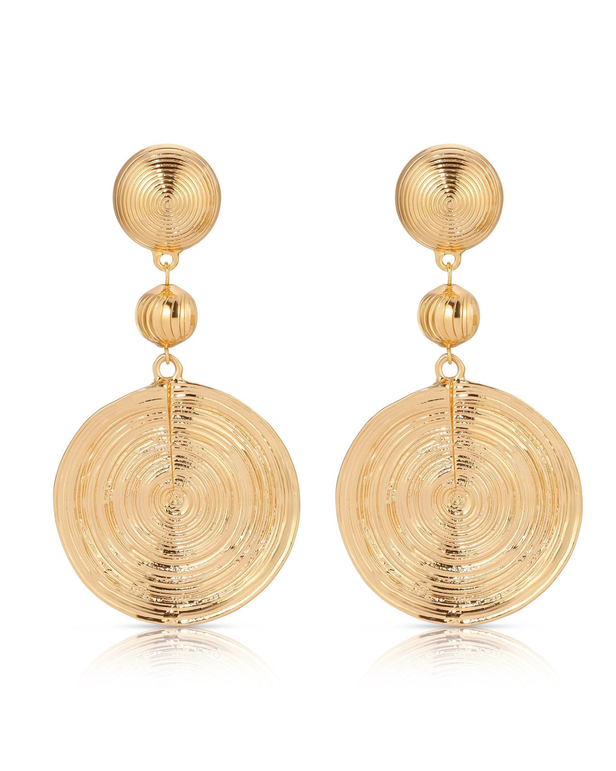 Swirl Pendant Dangle Earrings