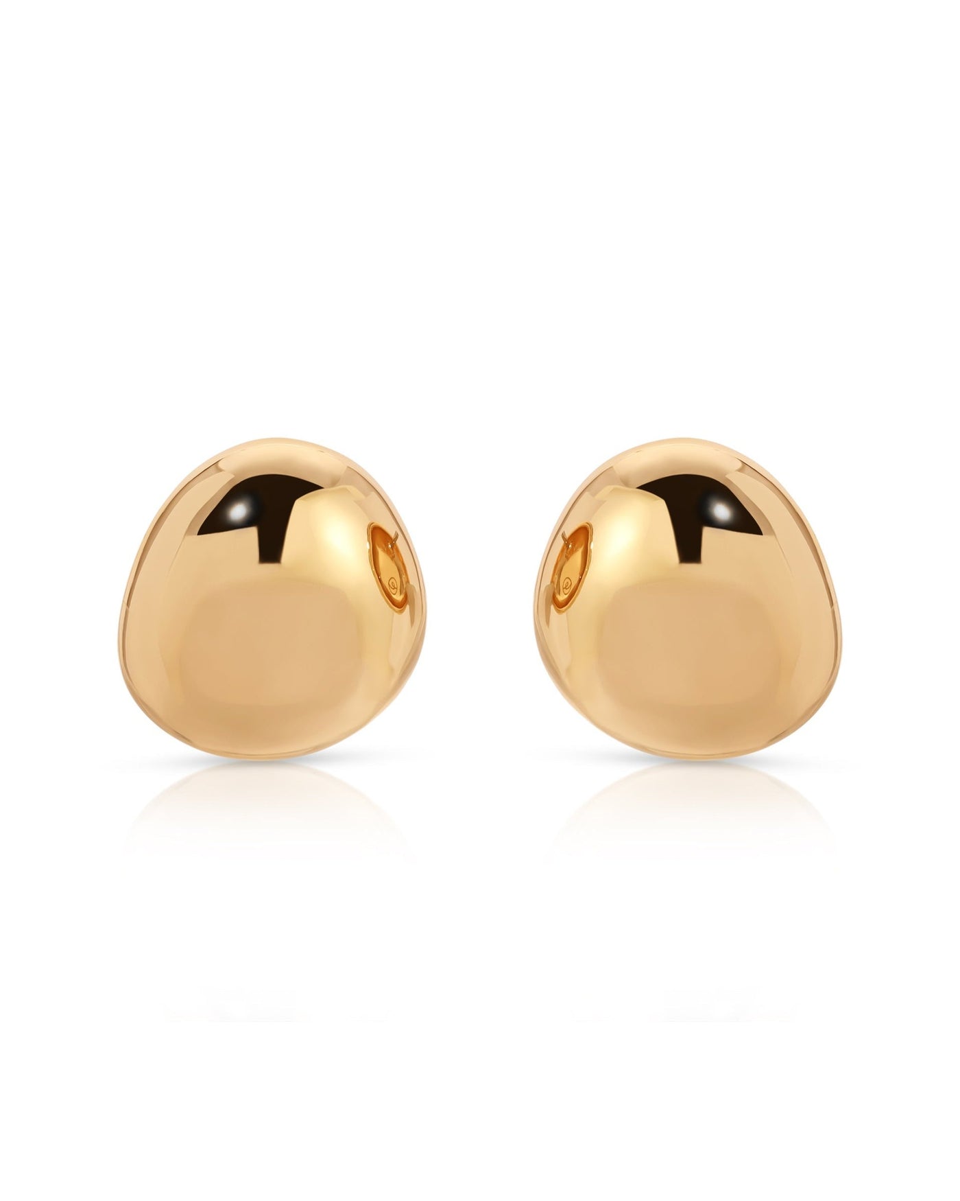 Polished Pebble Stud Earrings