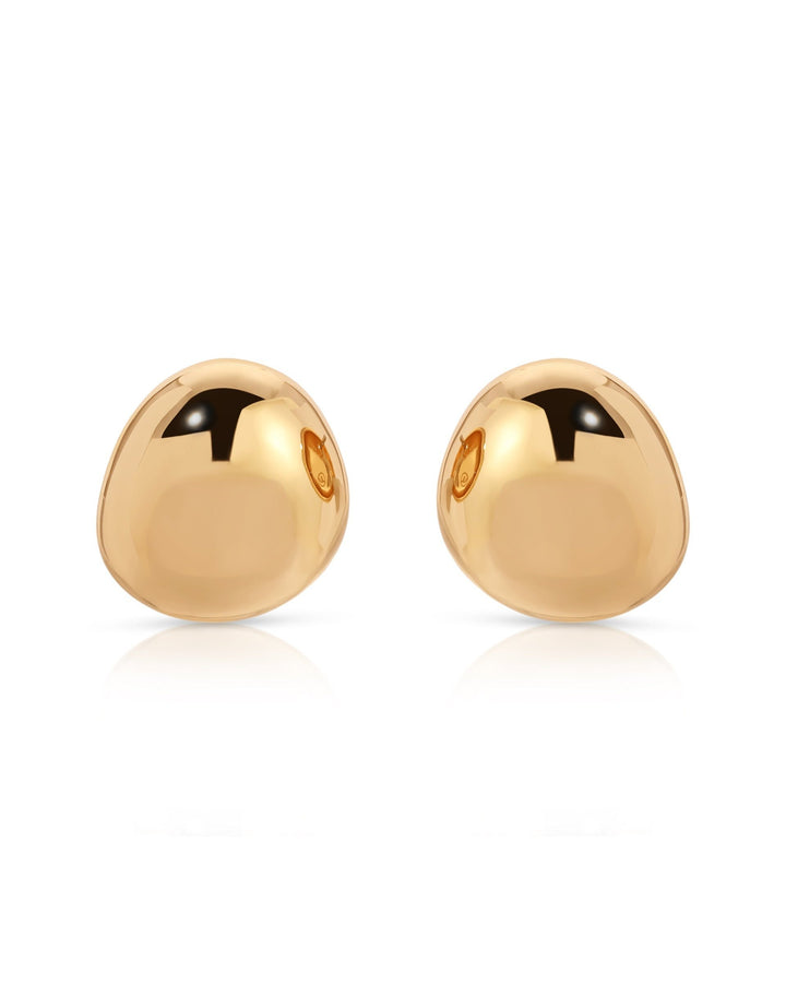 Polished Pebble Stud Earrings