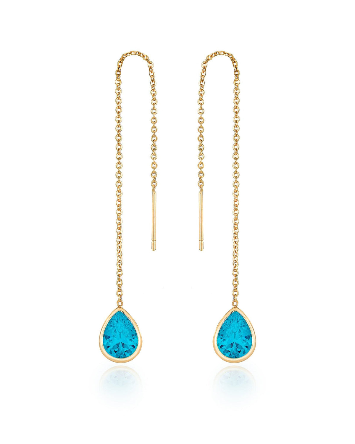 Barely There Chain and Crystal Dangle Earrings