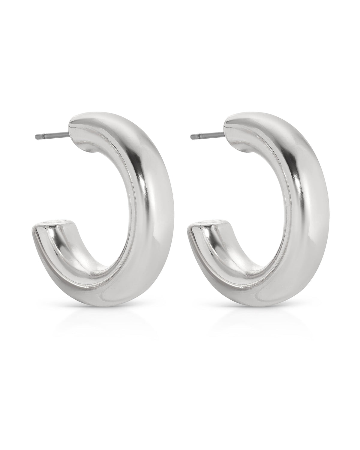Small Thick Classic Hoops