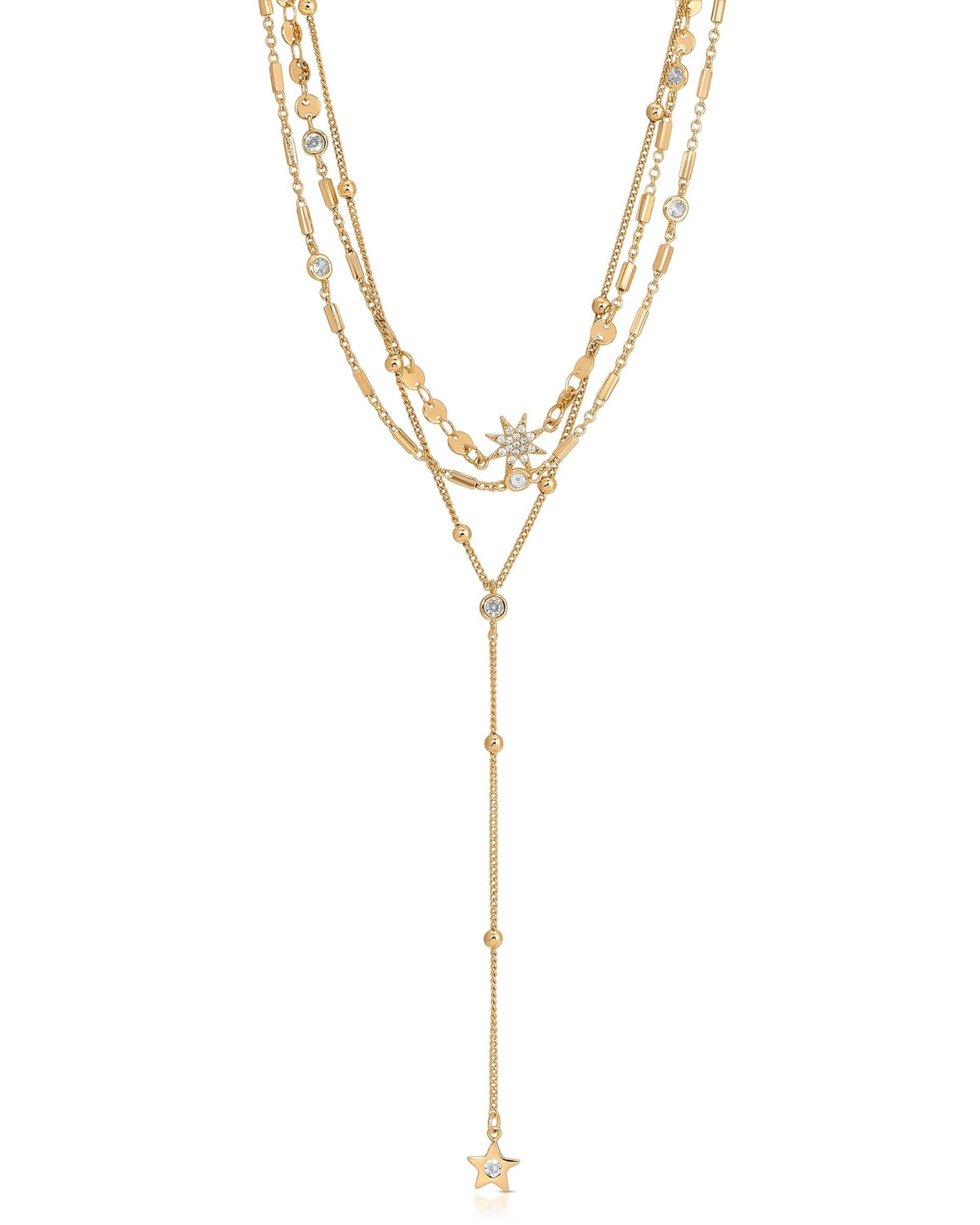 Forever Falling Multi-Chain Lariat Choker