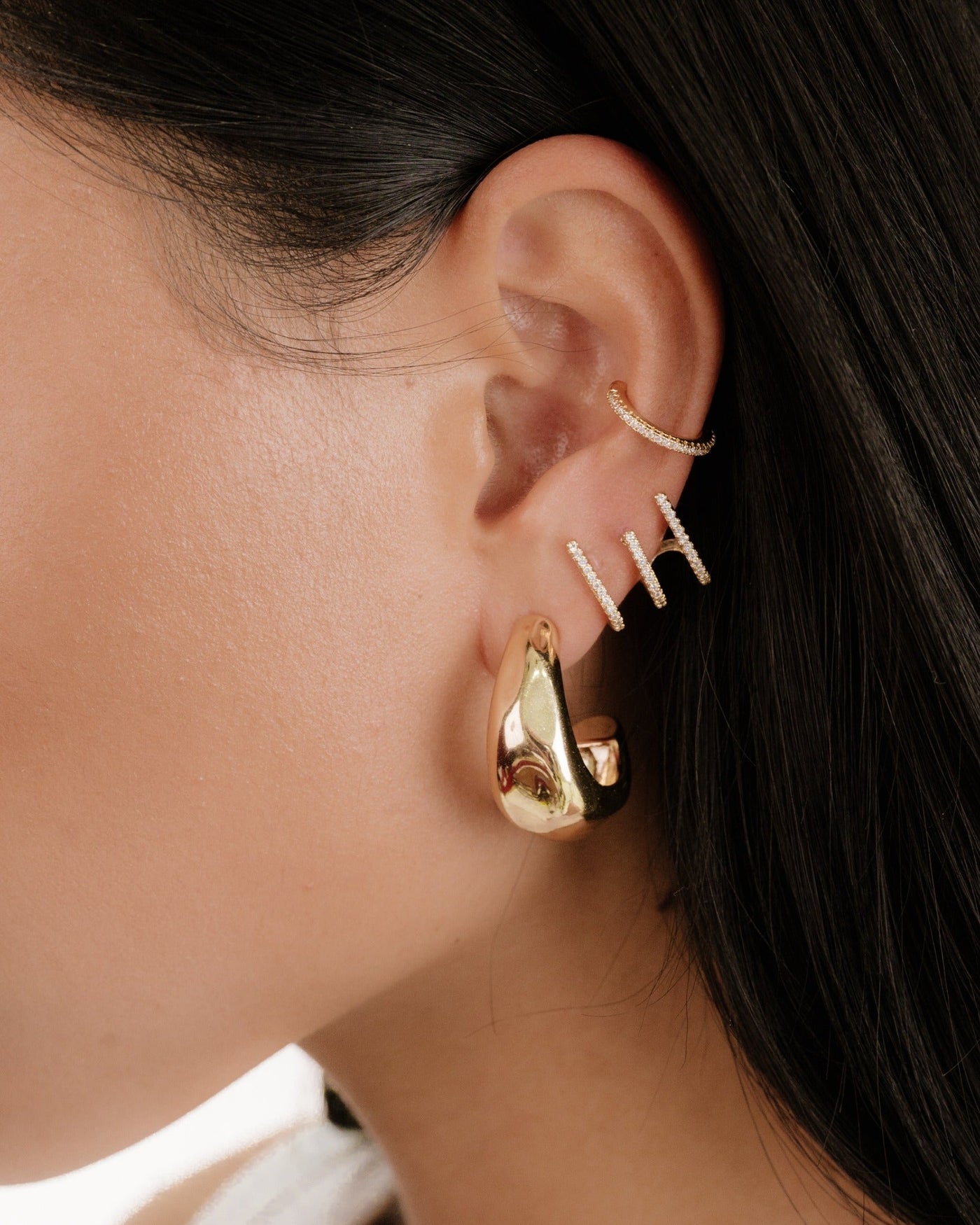 Mini Sparkler Crystal Ear Cuff