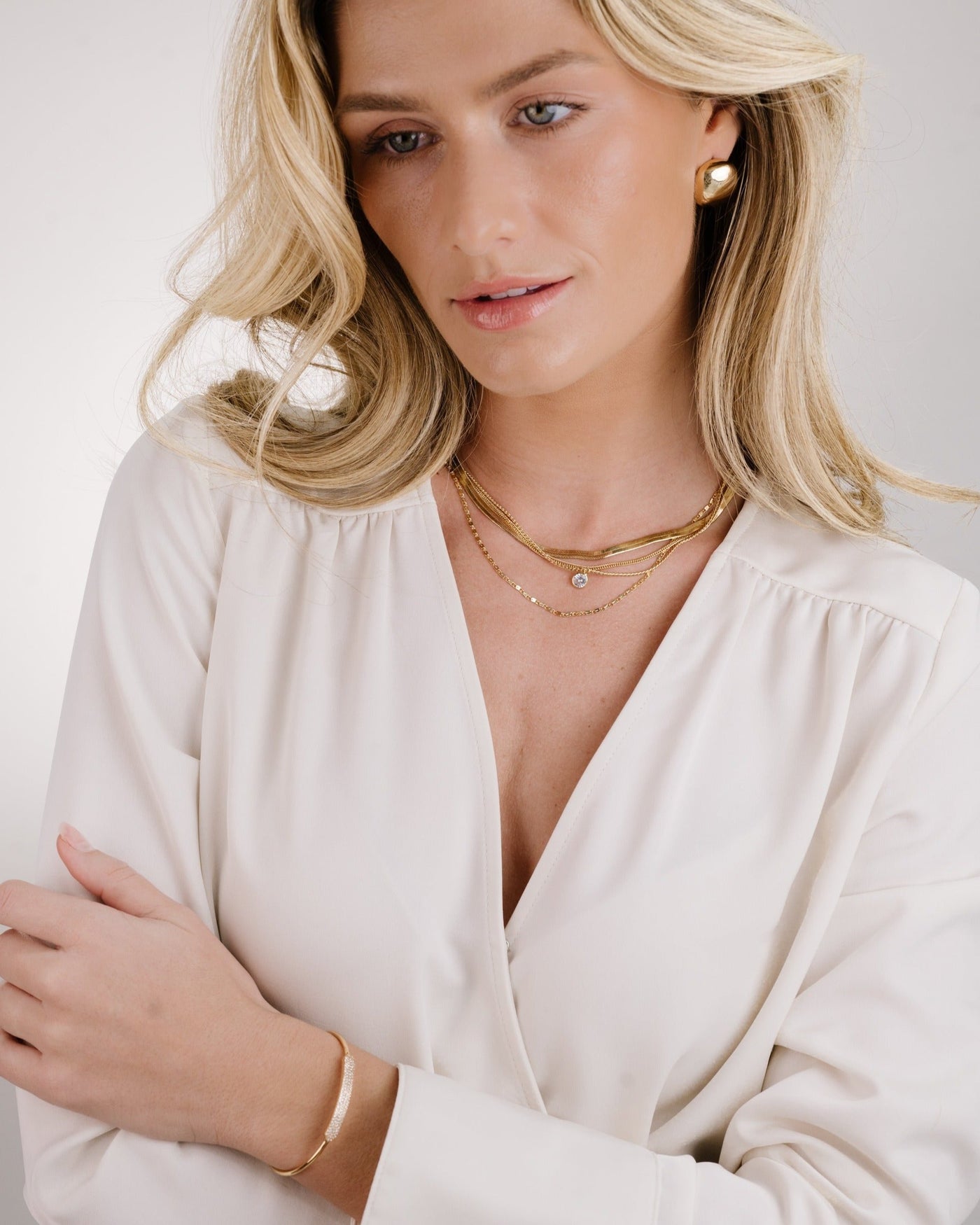 All the Chains Layered Necklace