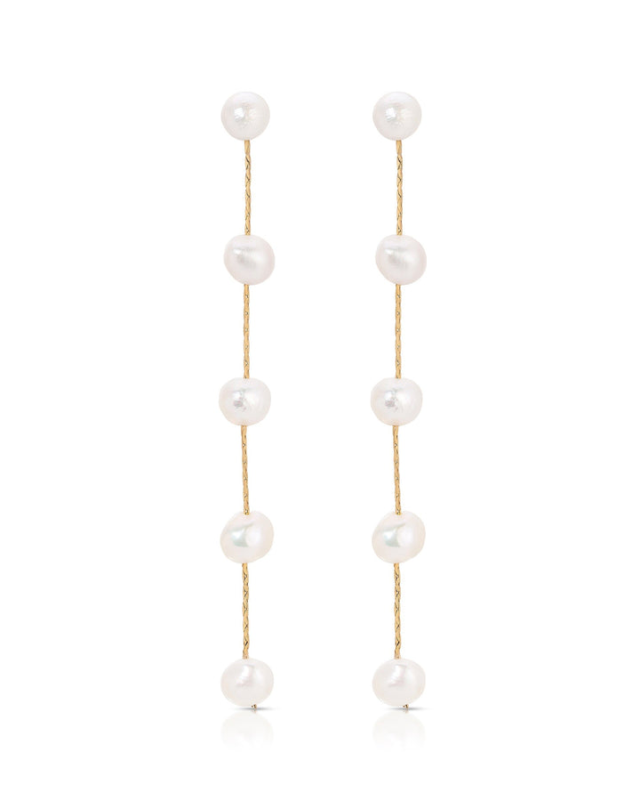 Dripping Pearl Delicate Drop Earrings