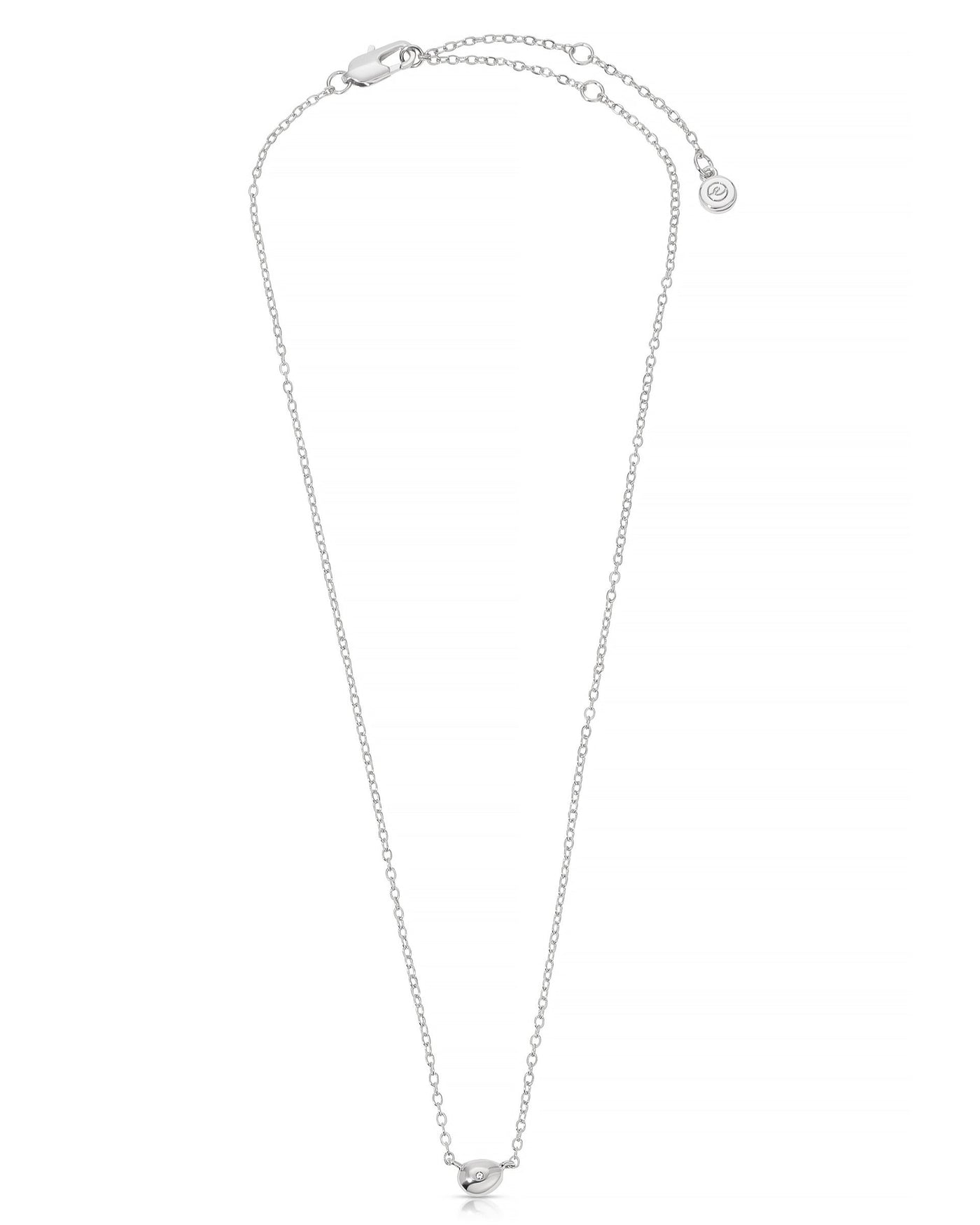 Polished Dainty Pebble Necklace