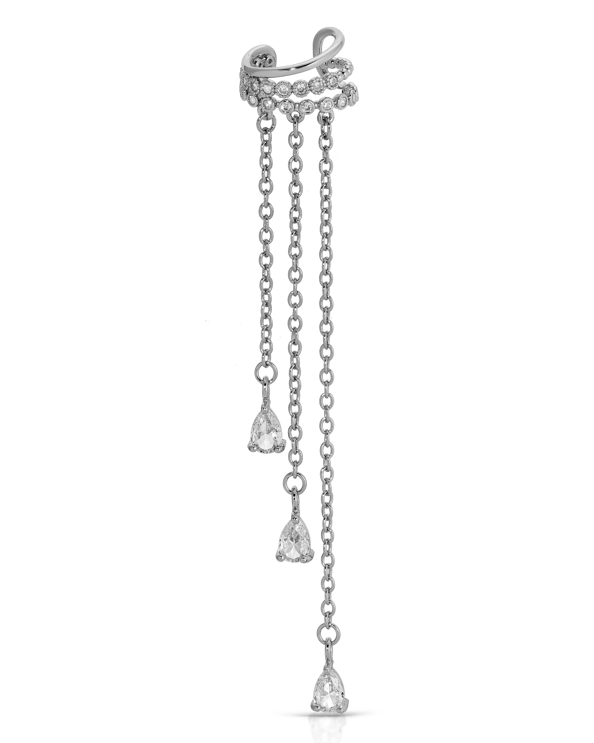 Crystal Waterfall Ear Cuff | Boston Proper