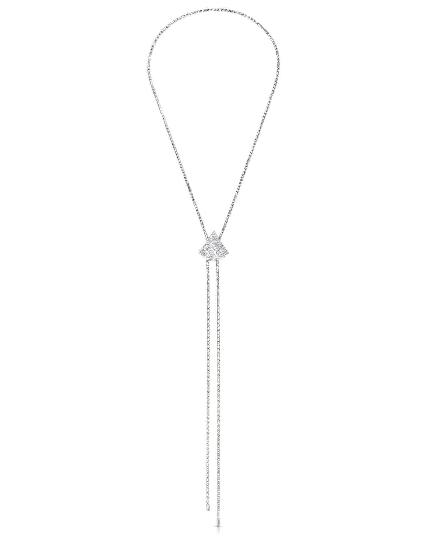 Pavé Shine Bolo Necklace