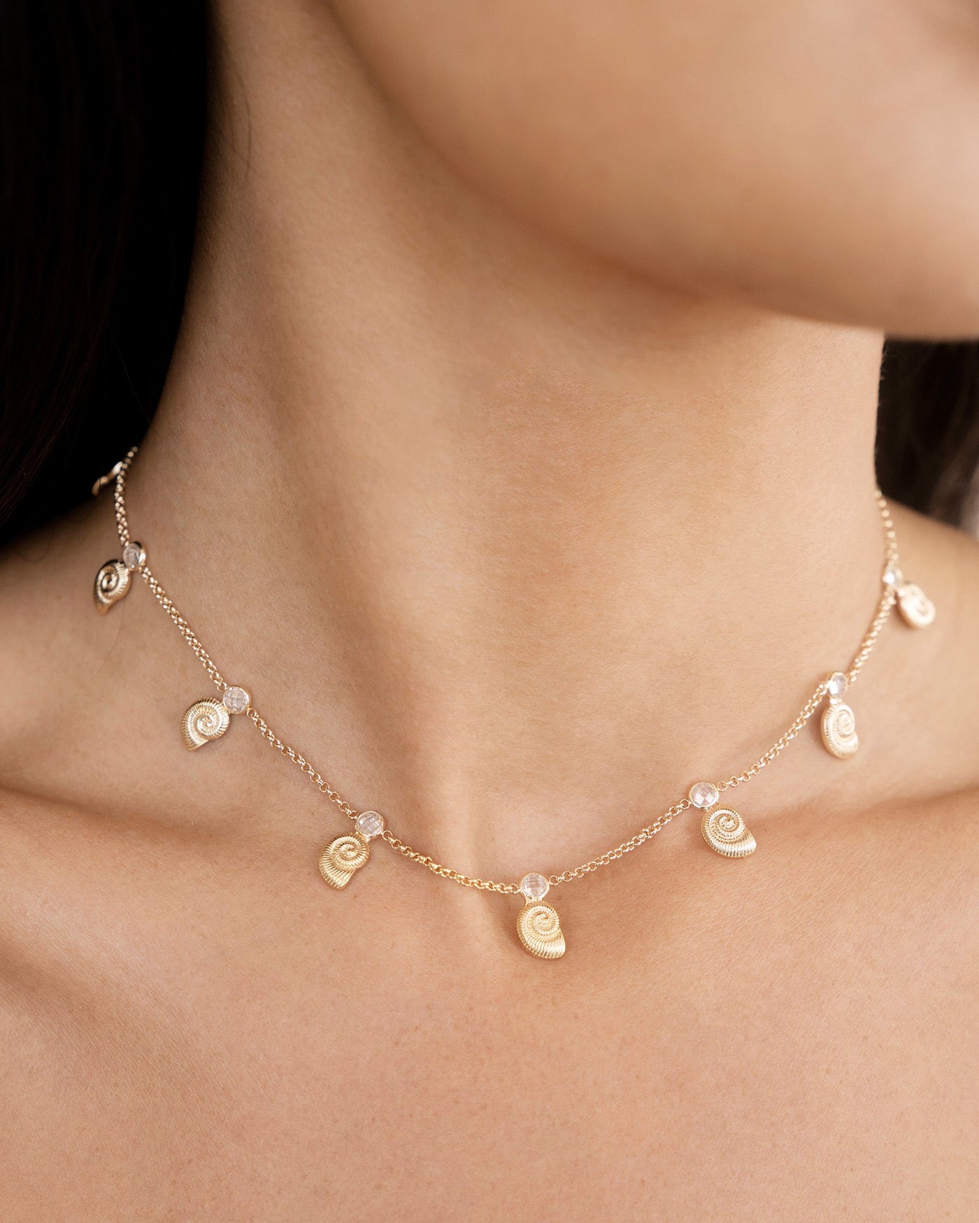 Nautilus Shell Charm Necklace