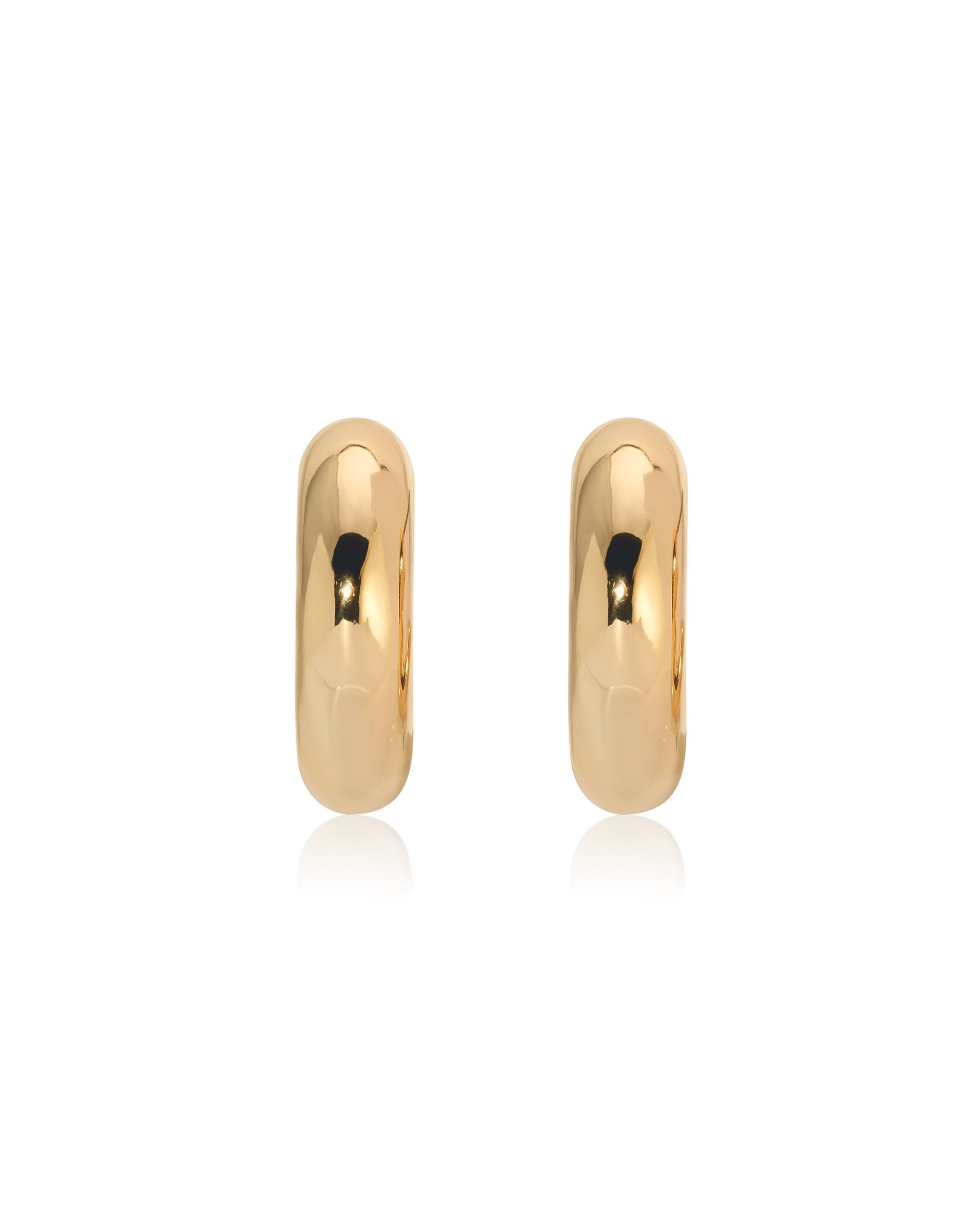 あい　Classic Hoops Thick Small Gold Mini Thick Classic Hoops | Boston Proper