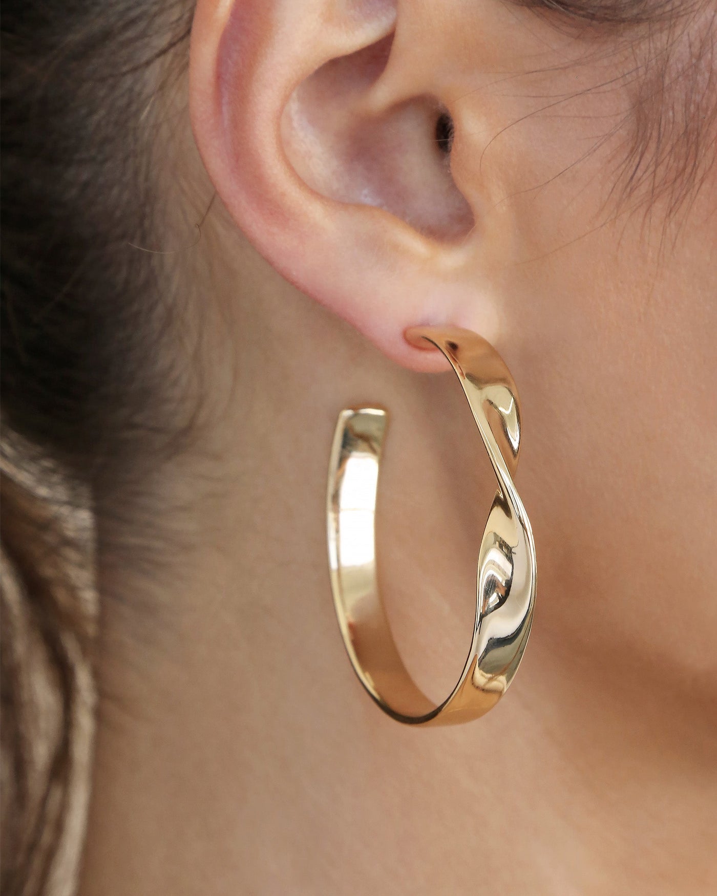 Heirloom Twist Large Hoops