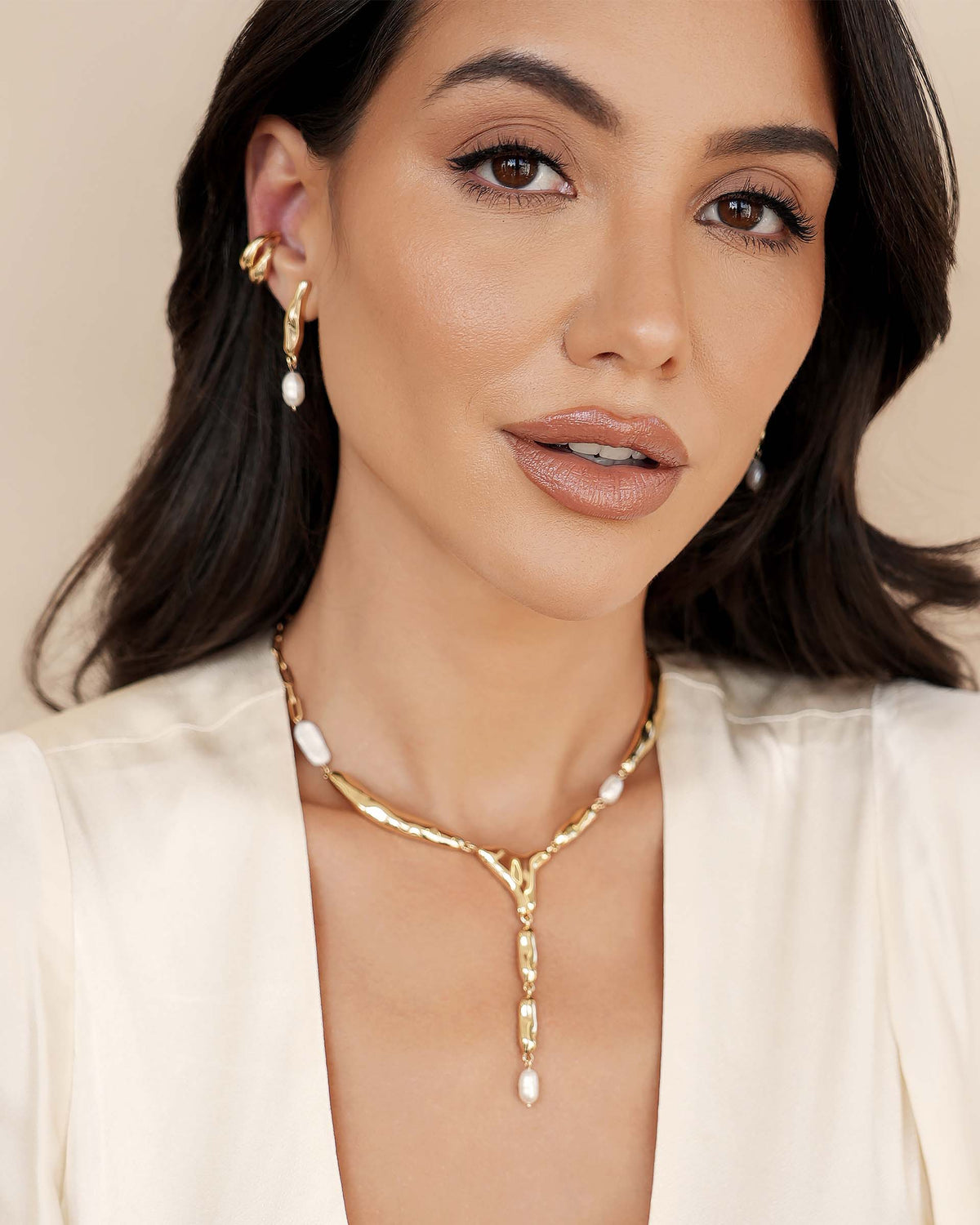 Liquid Luxe Pearl Earrings