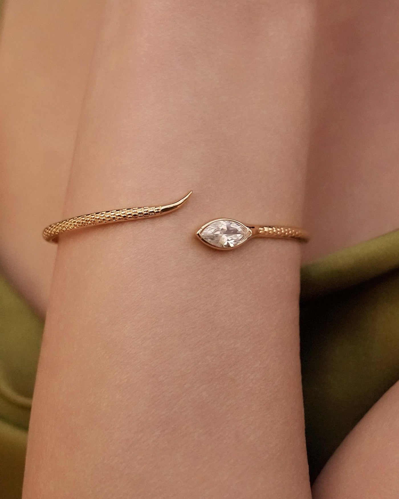 Marquise Crystal Cuff