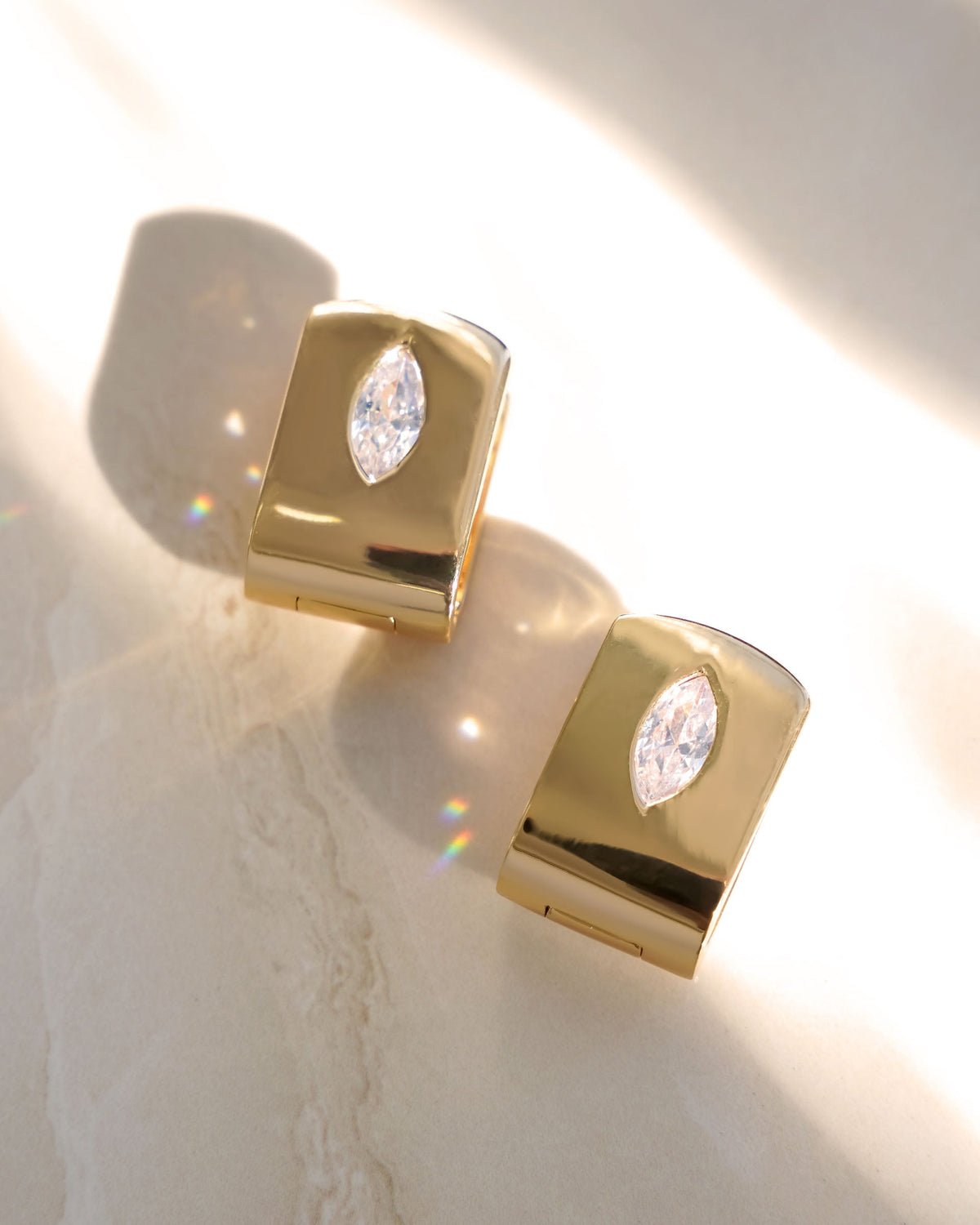 Marquise Crystal Huggies