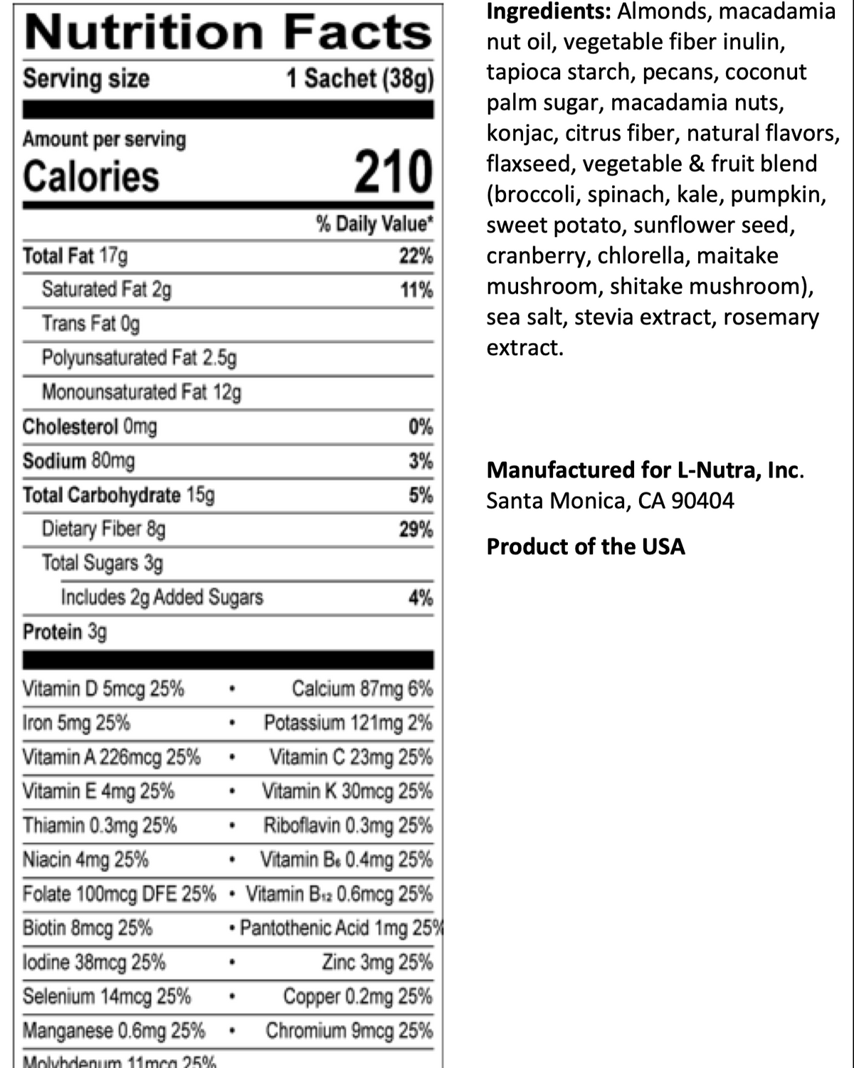 Fasting Shake