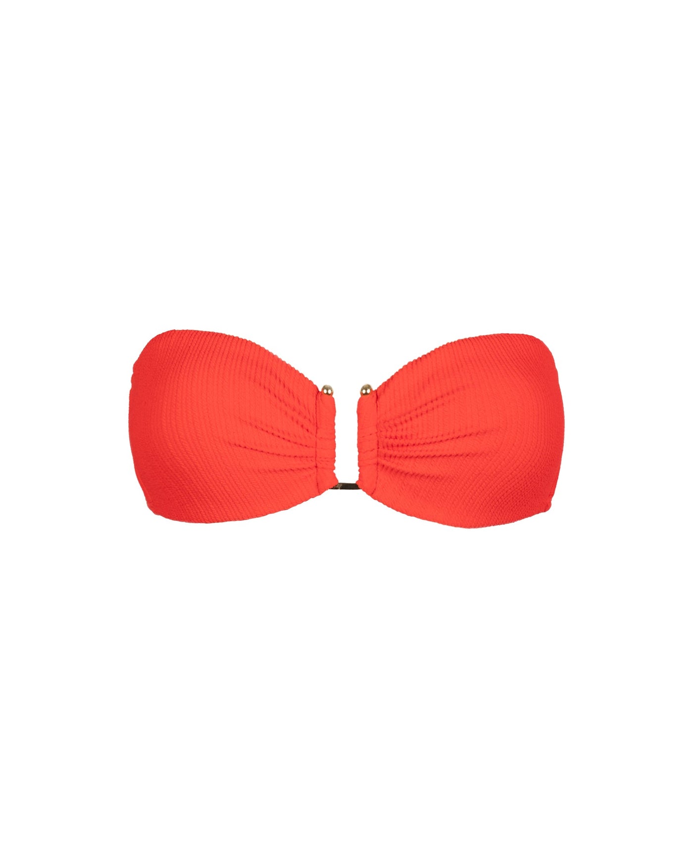 Gina Top In Guava Red Texture