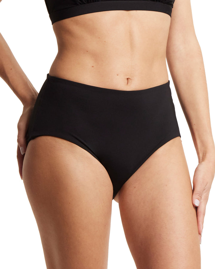 French Brief Swimsuit Bottom Black