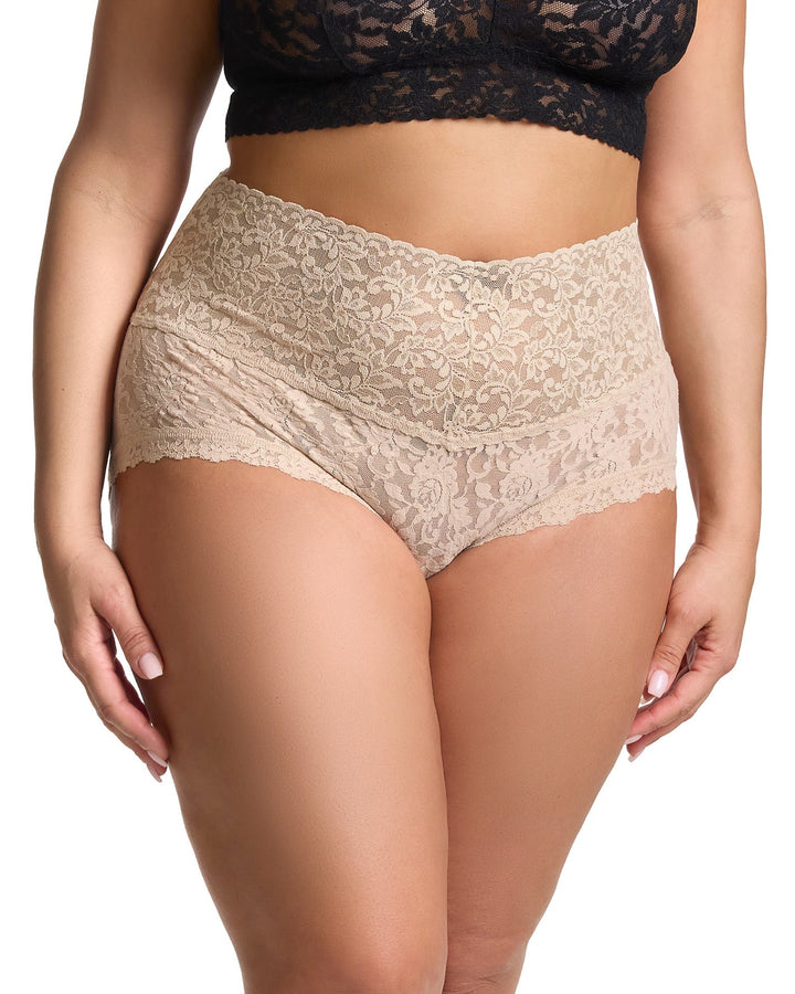 Plus Retro Boyshort Chai