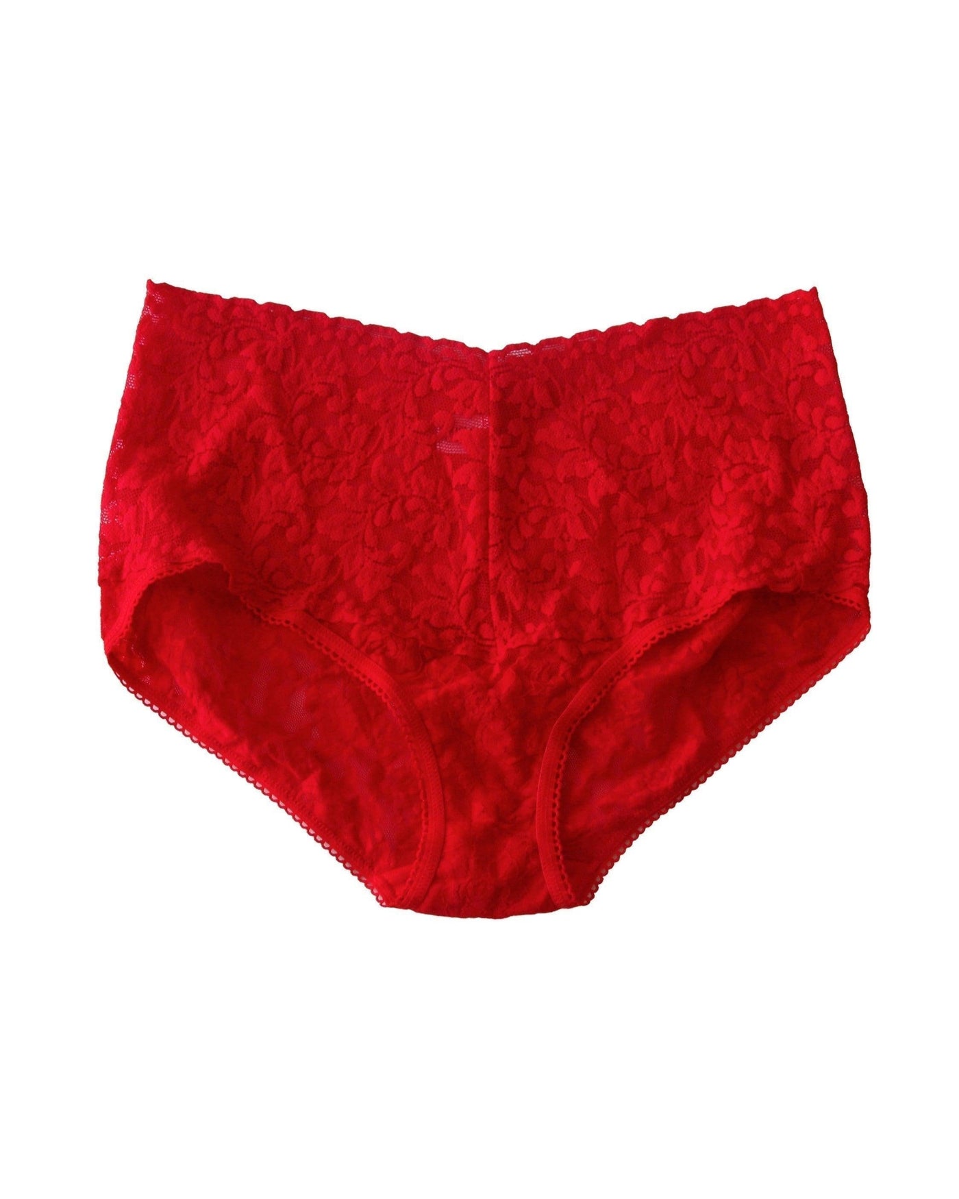 Retro Lace V-Kini Red