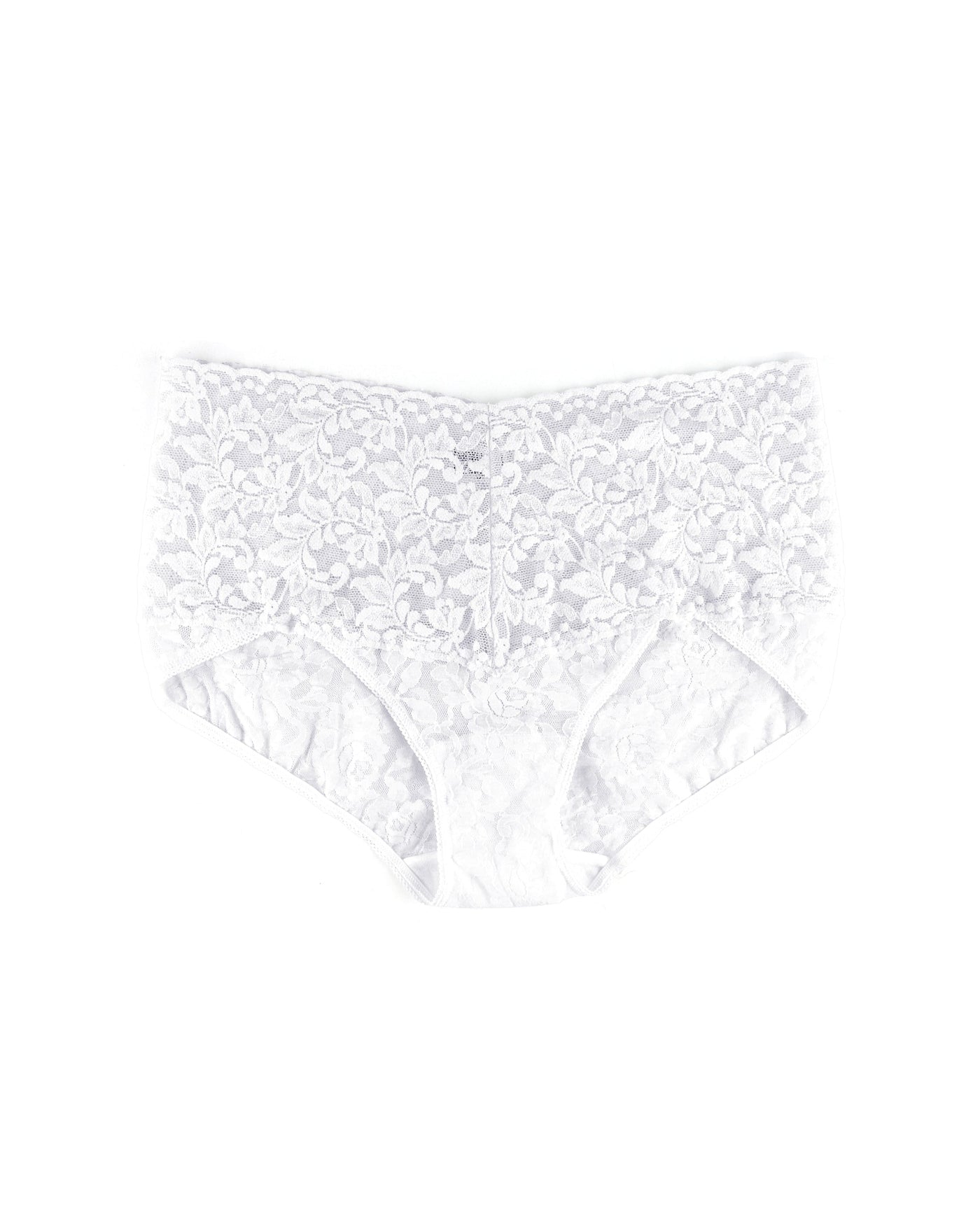 Retro Lace V-Kini White