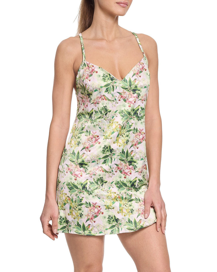 Satin Sleep Chemise French Garden