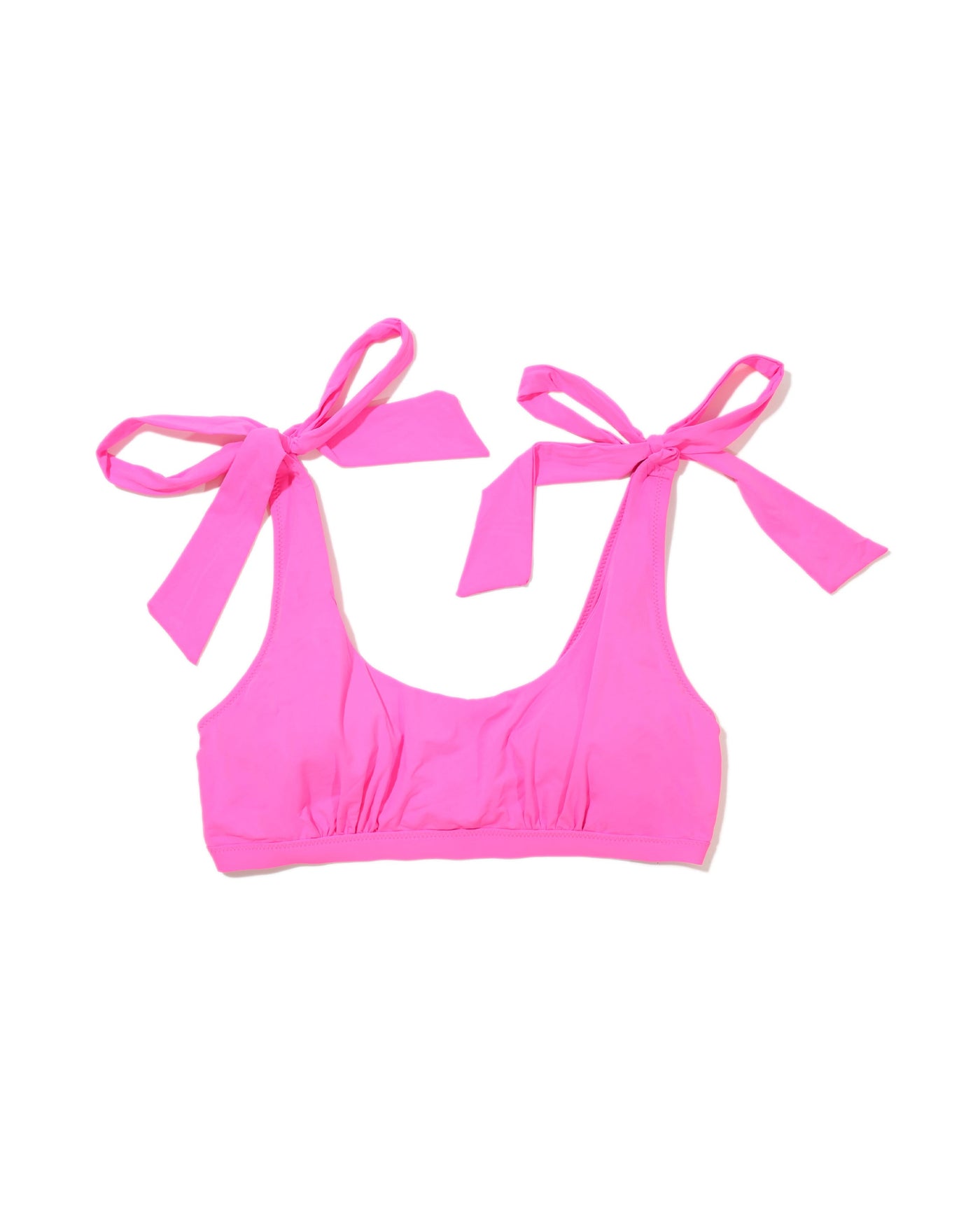 Scoop Neck Swim Top Unapologetic Pink