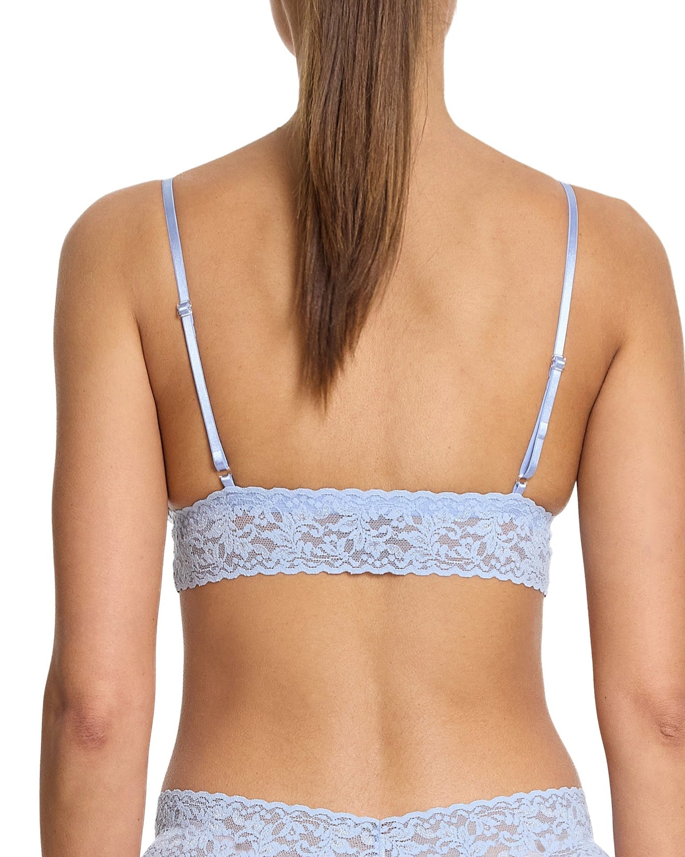 Signature Lace Padded Triangle Bralette Clarity Blue Sale
