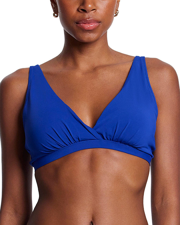 Plunge Swim Top Poolside Blue