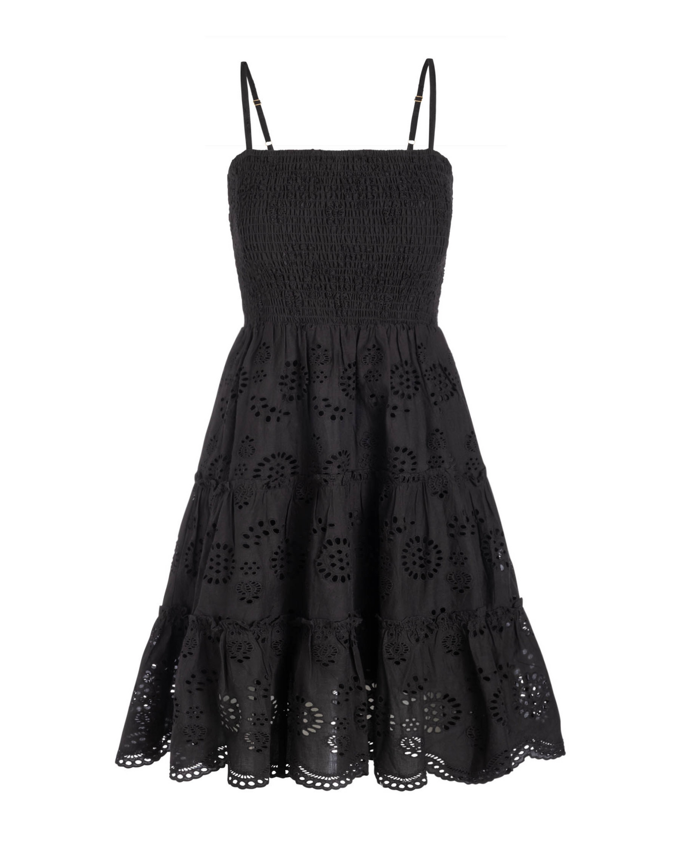 Hannah Dress In Black Eyelet