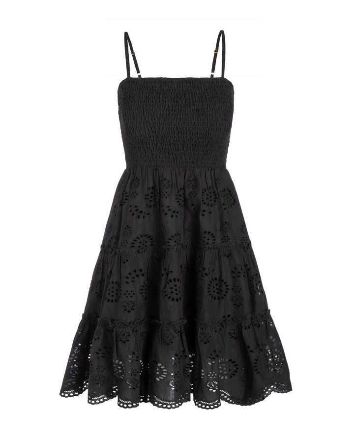 Hannah Dress In Black Eyelet
