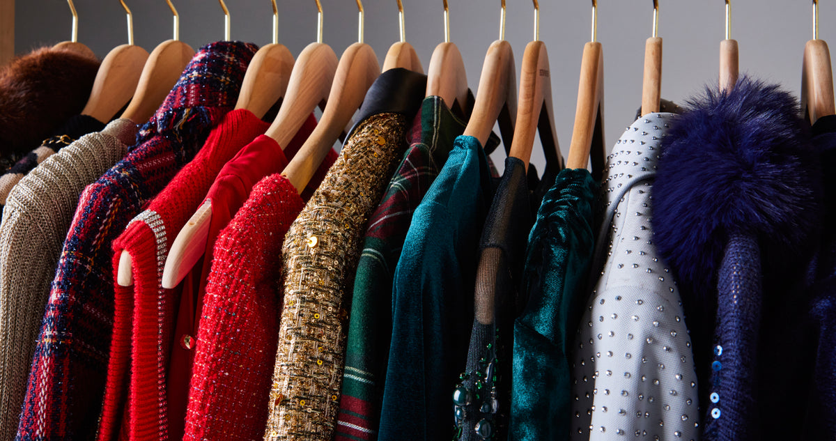 clothing on hangers