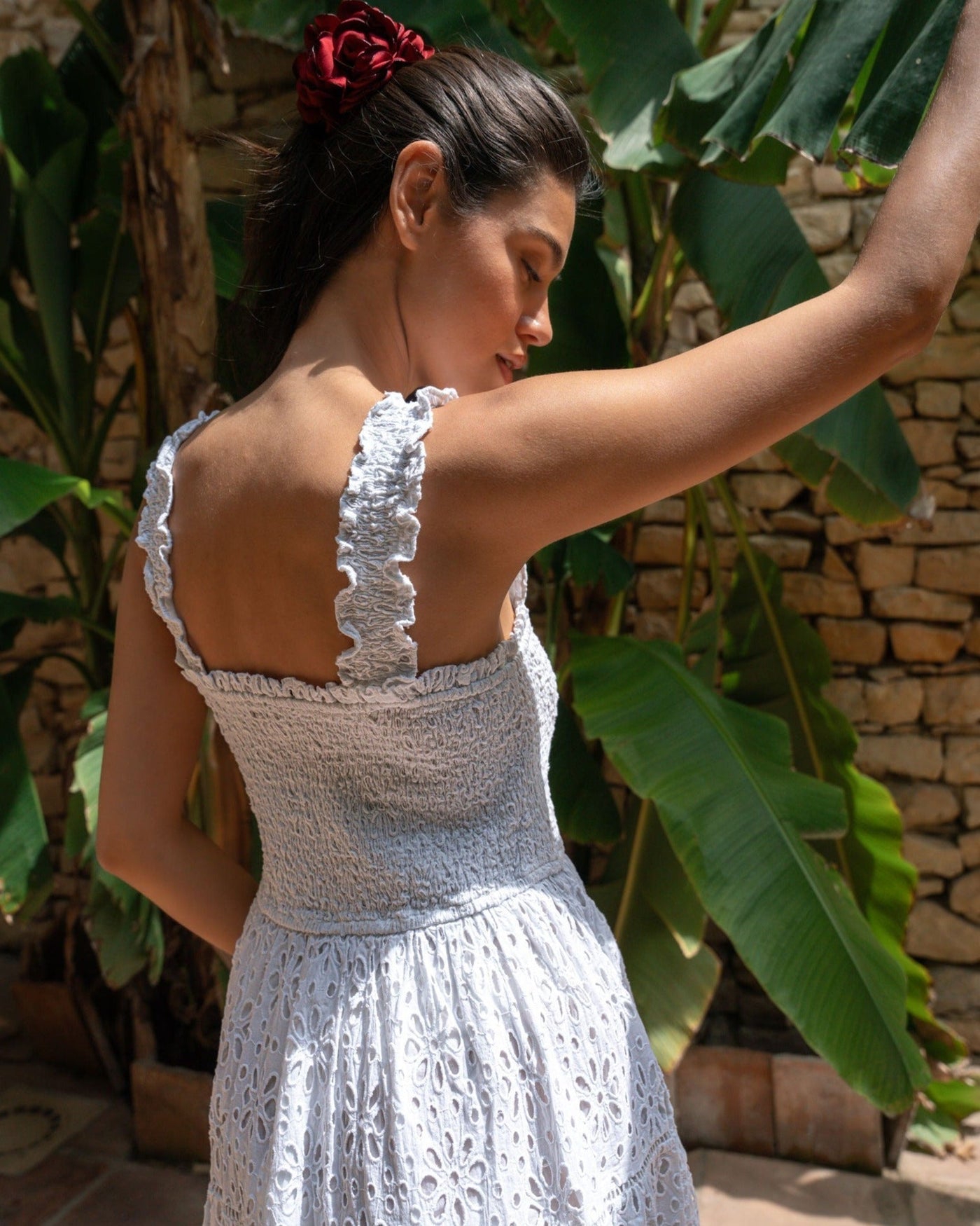 Kristen Dress Fresh White Seaside Eyelet
