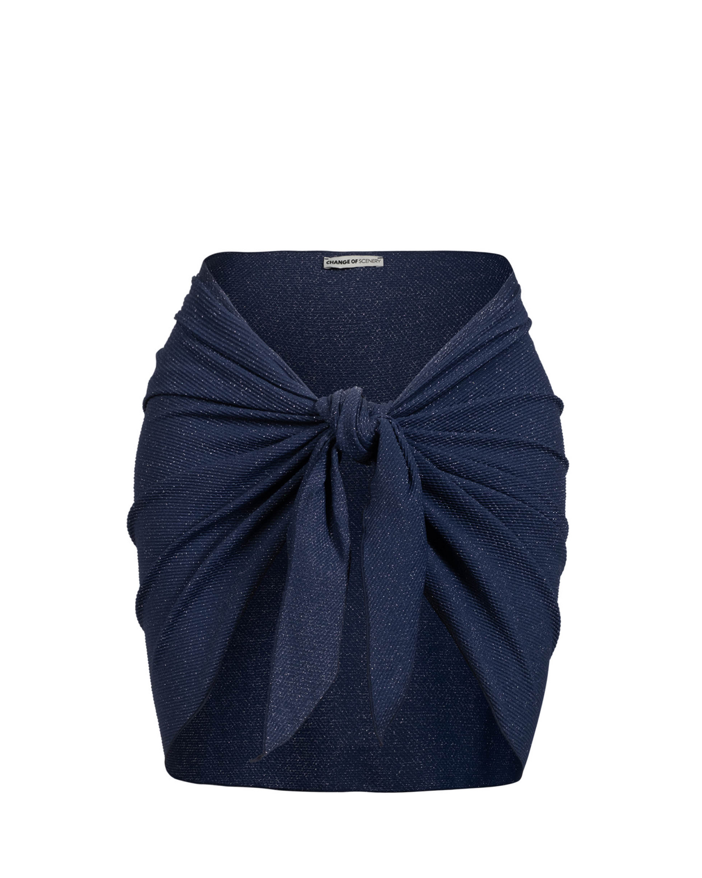 Liv Sarong In Marine Blue Metallic