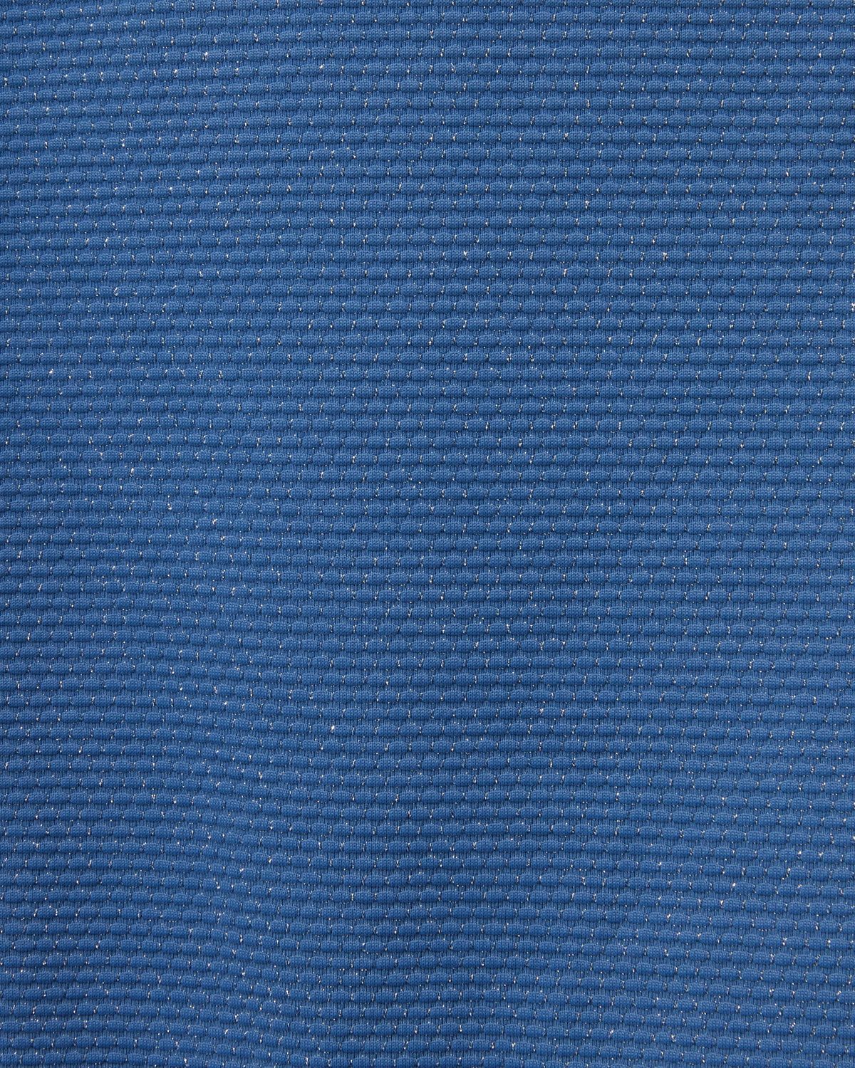 Nellie Top In Steel Blue Metallic Pique