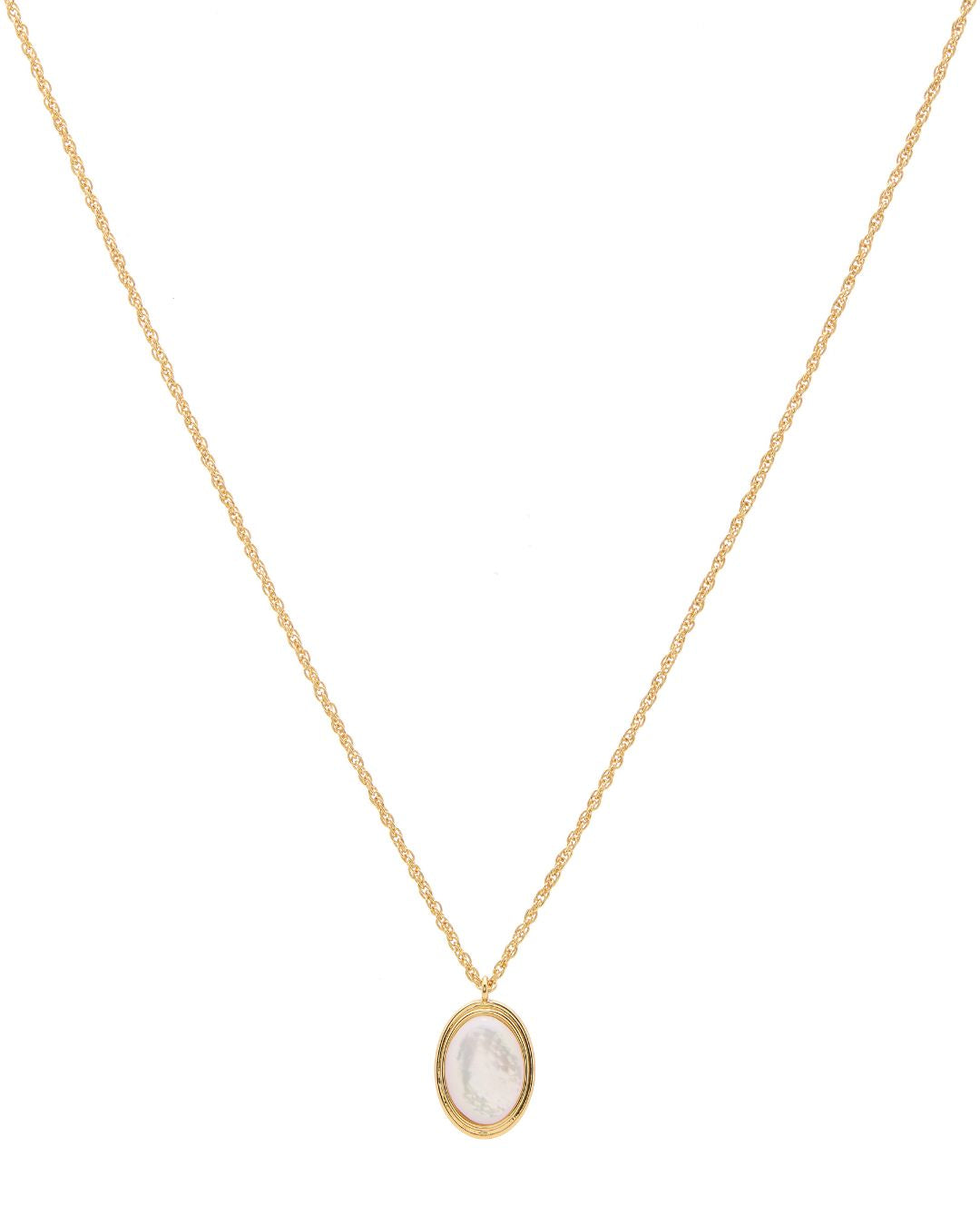MOTHER-OF-PEARL OLIVIA NECKLACE