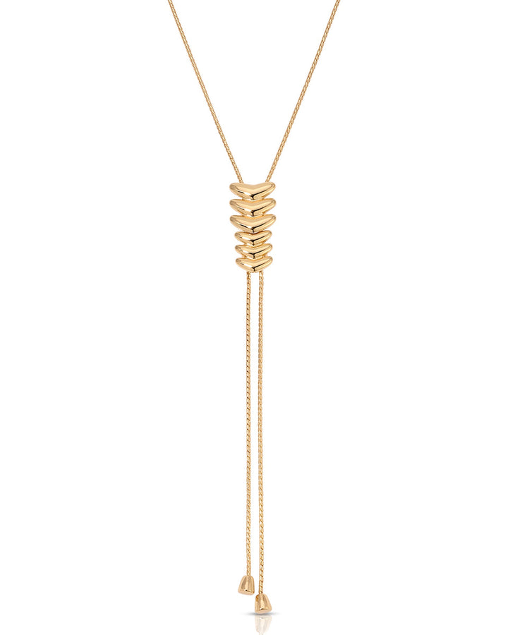 Metal Moderna Bolo Necklace