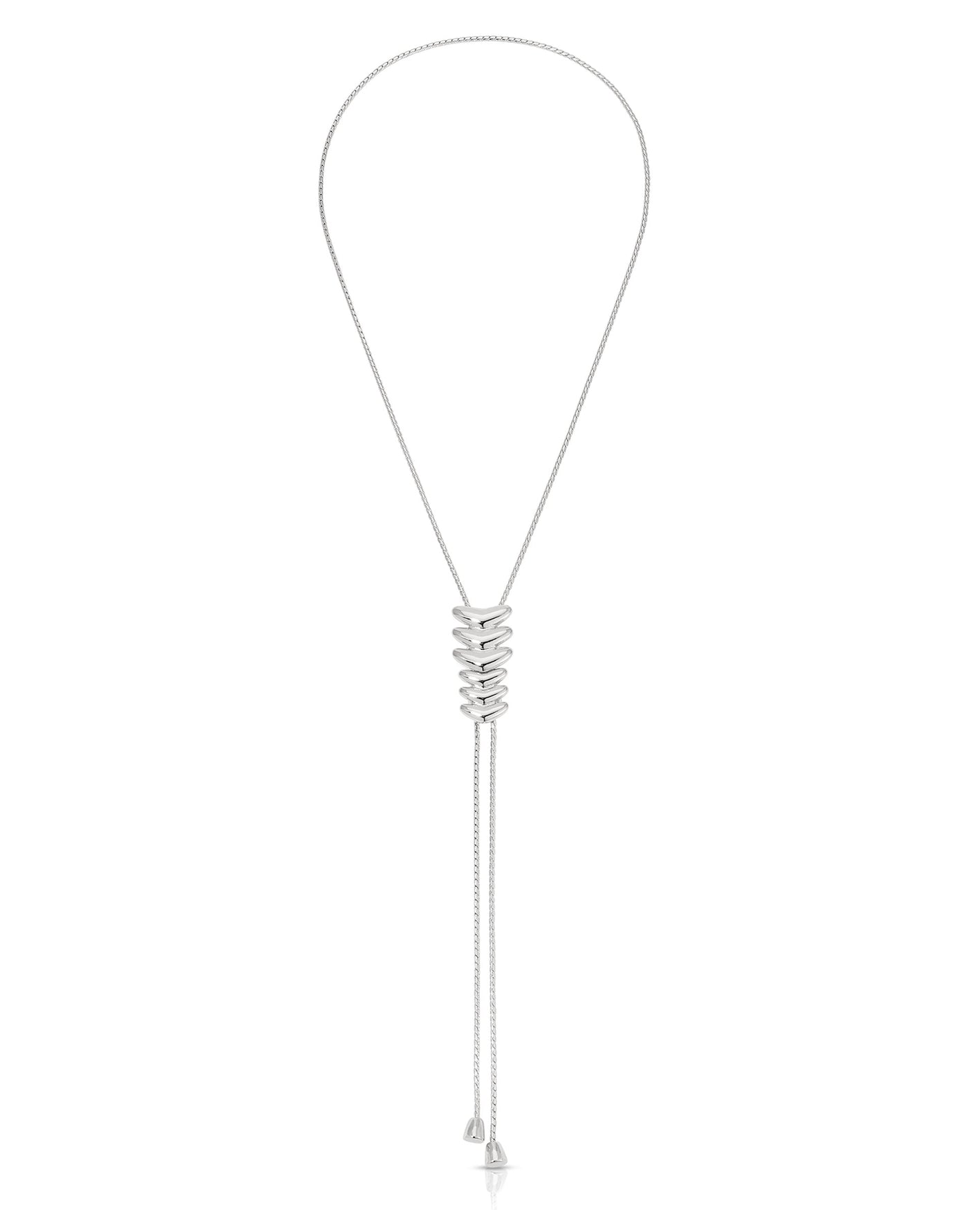 Metal Moderna Bolo Necklace