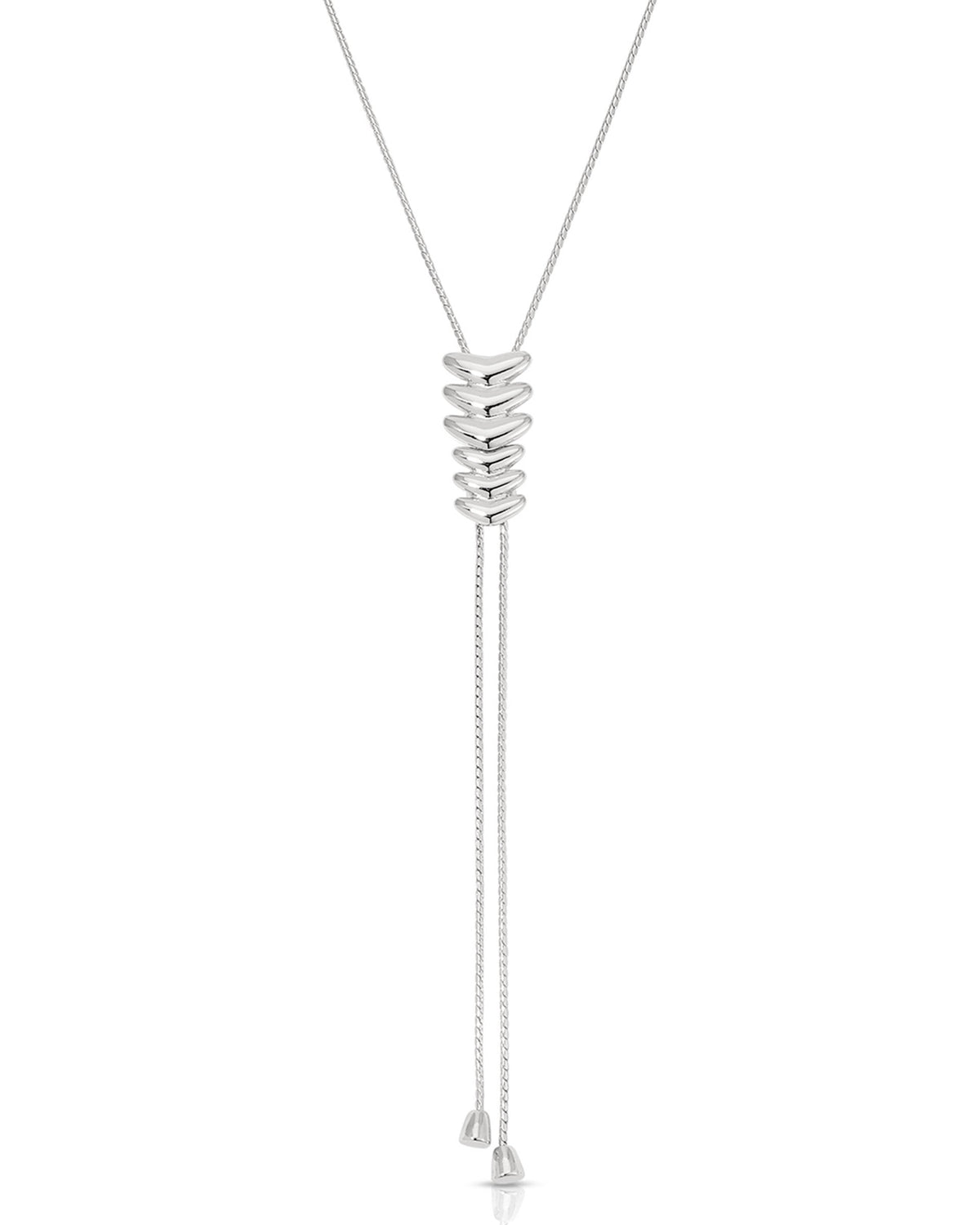 Metal Moderna Bolo Necklace