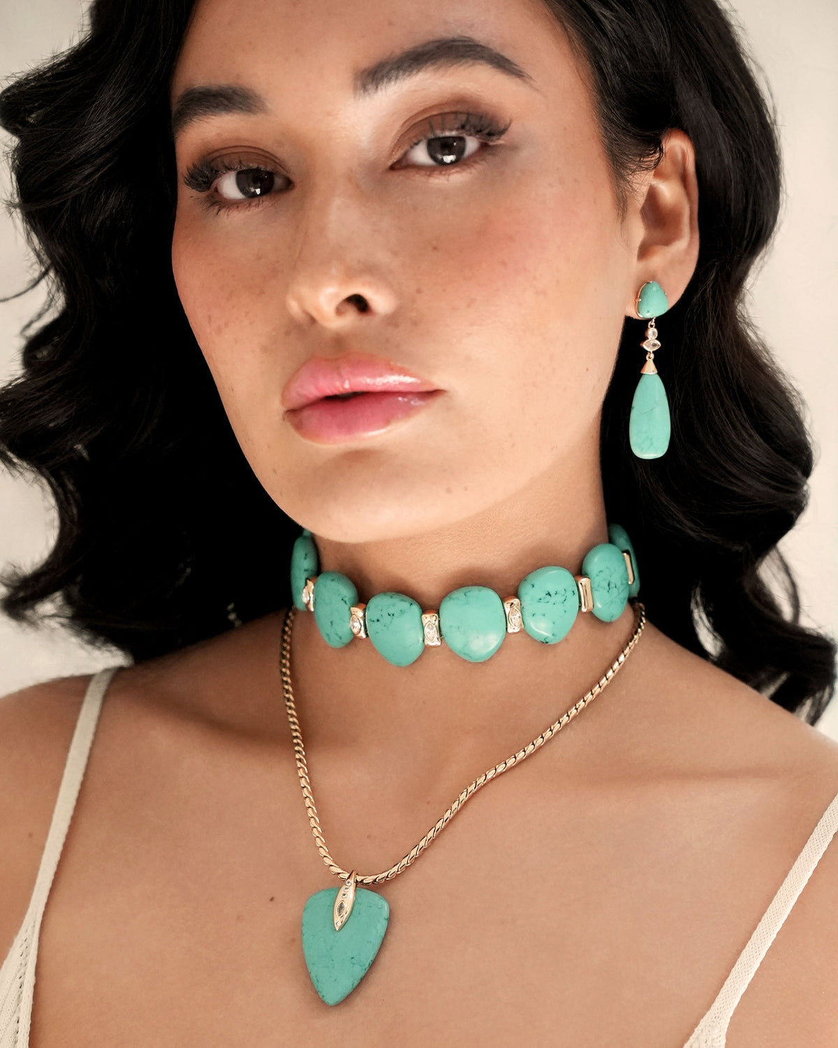 Turquoise Solstice Pendant Choker