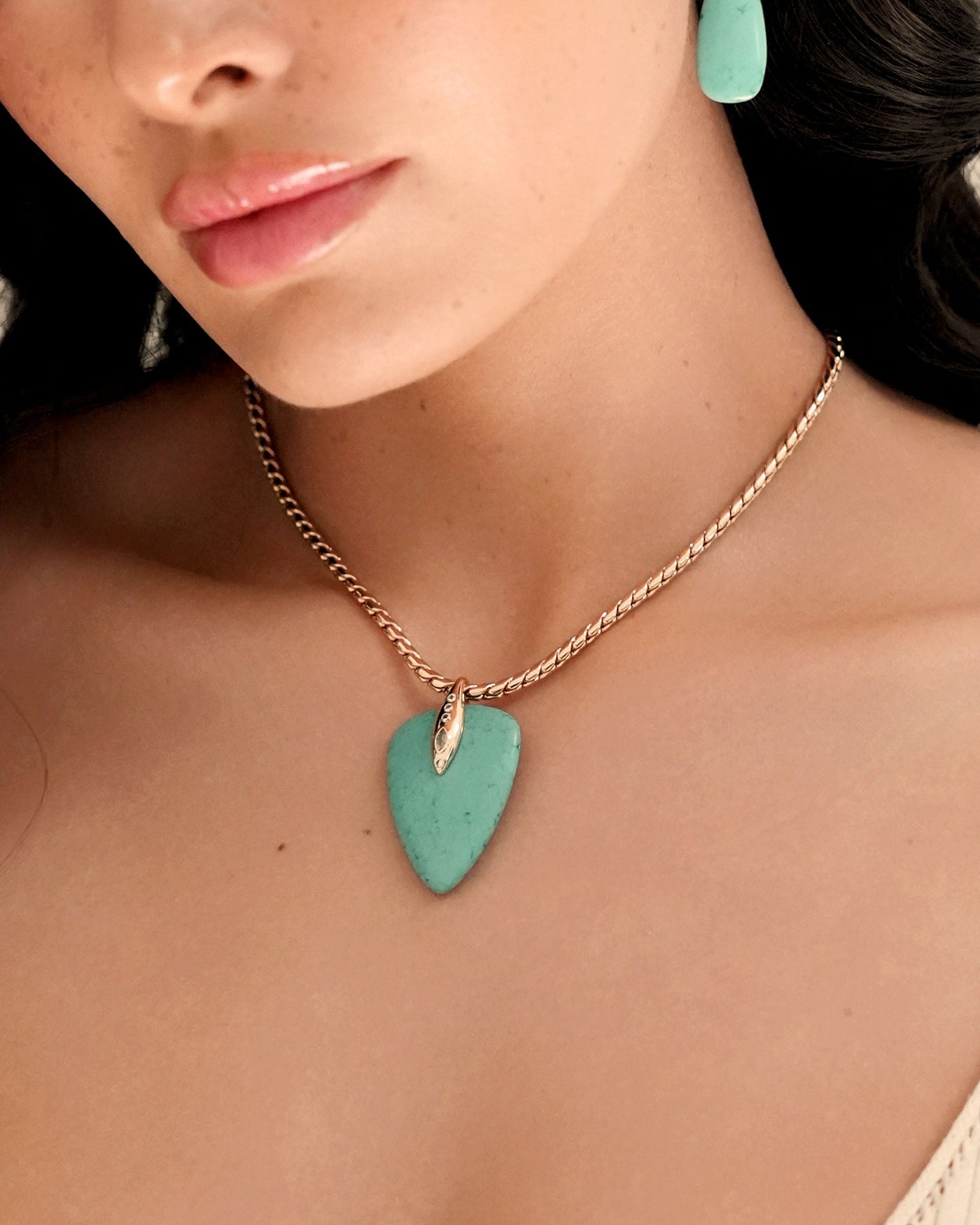 Turquoise Solstice Pendant Choker