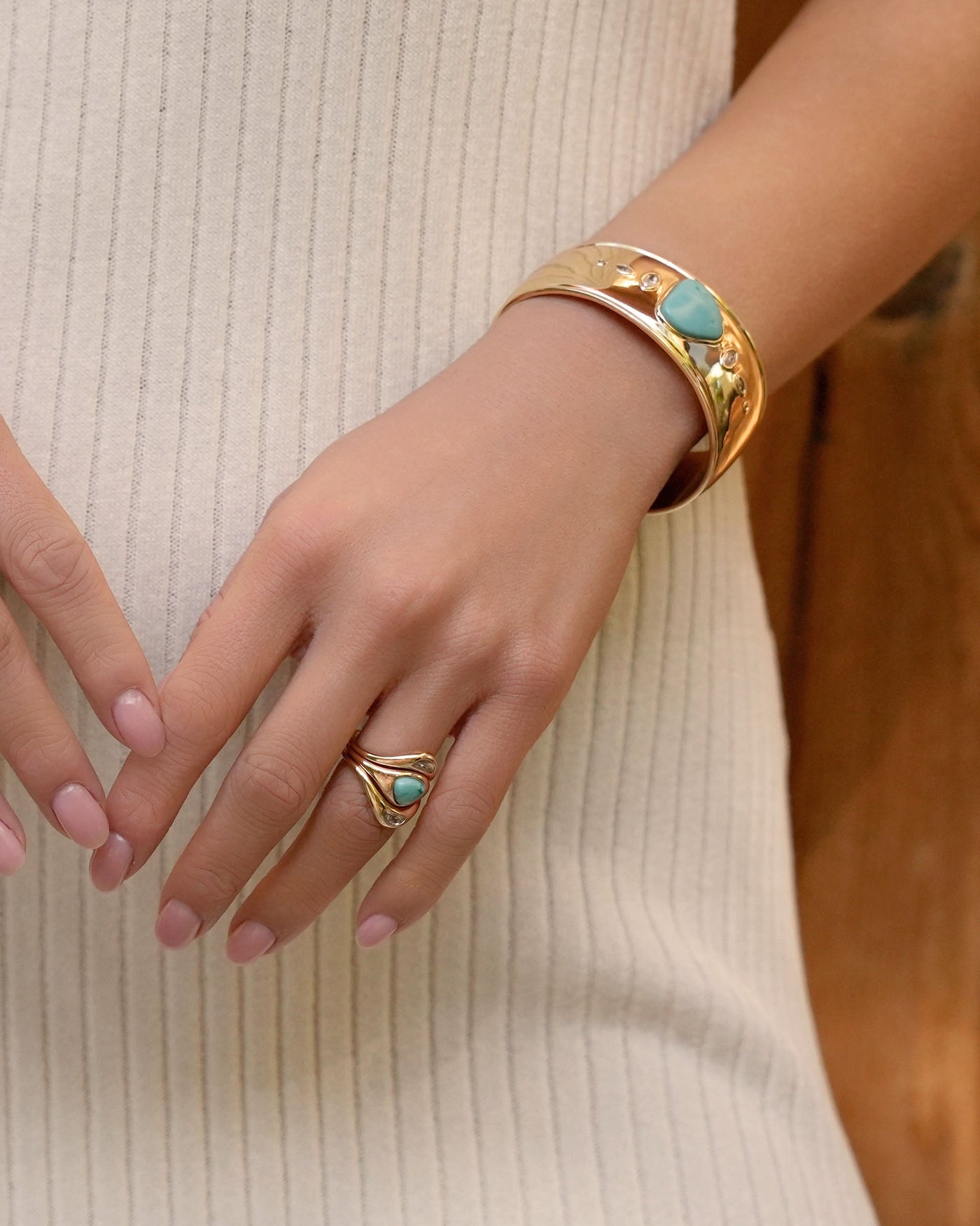 Turquoise Solstice Ring Stack
