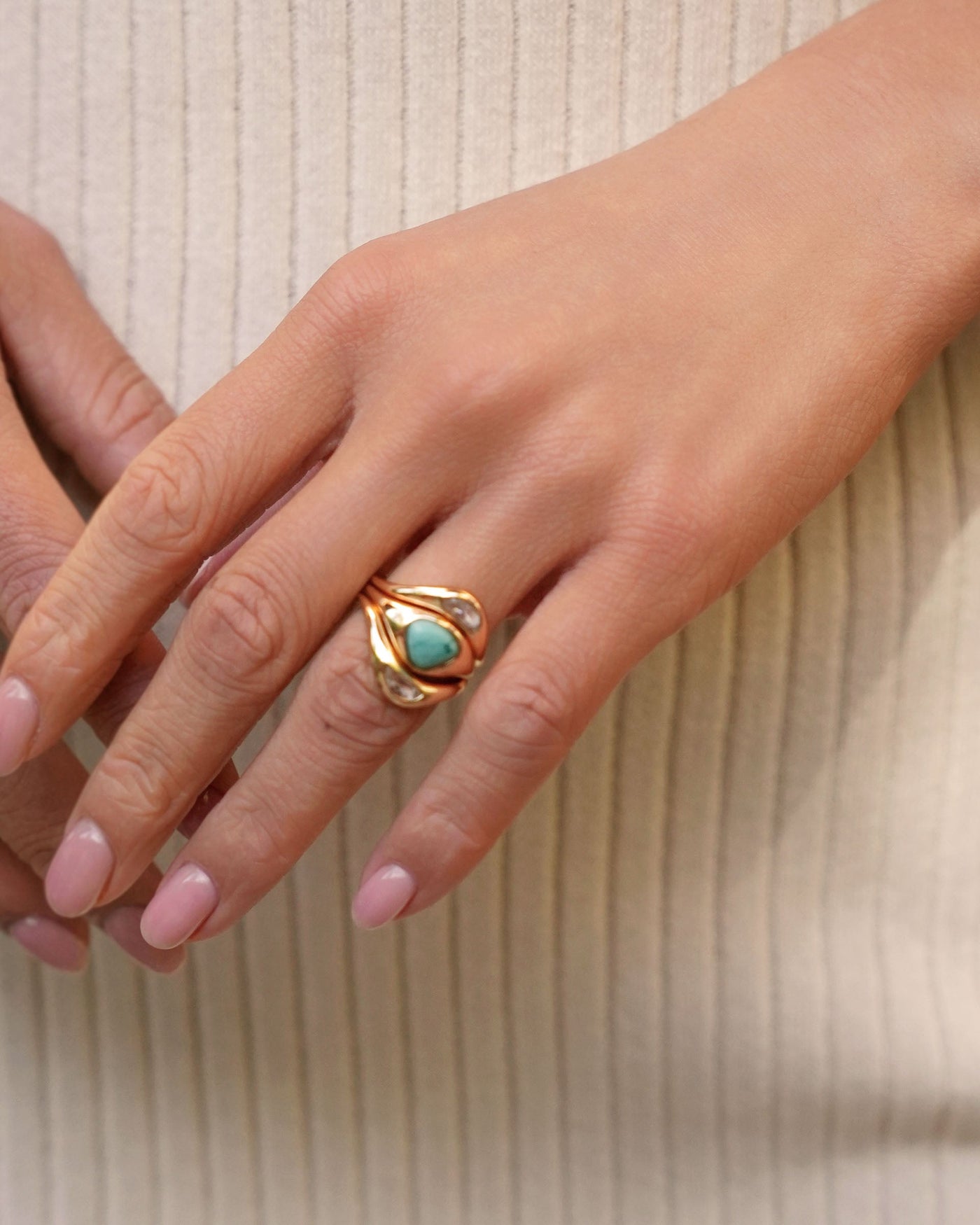 Turquoise Solstice Ring Stack