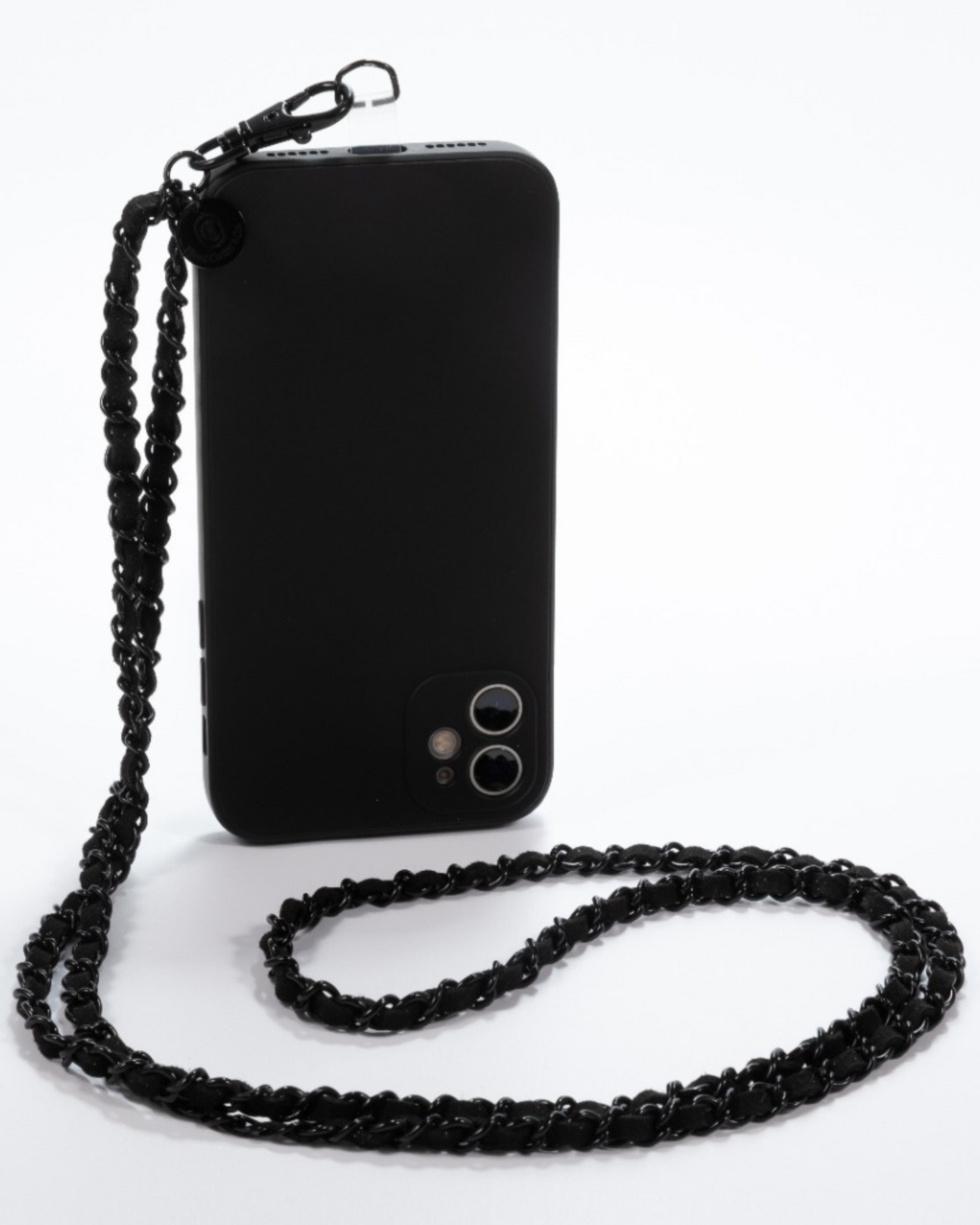 Black on Black Crossbody Phone Chain